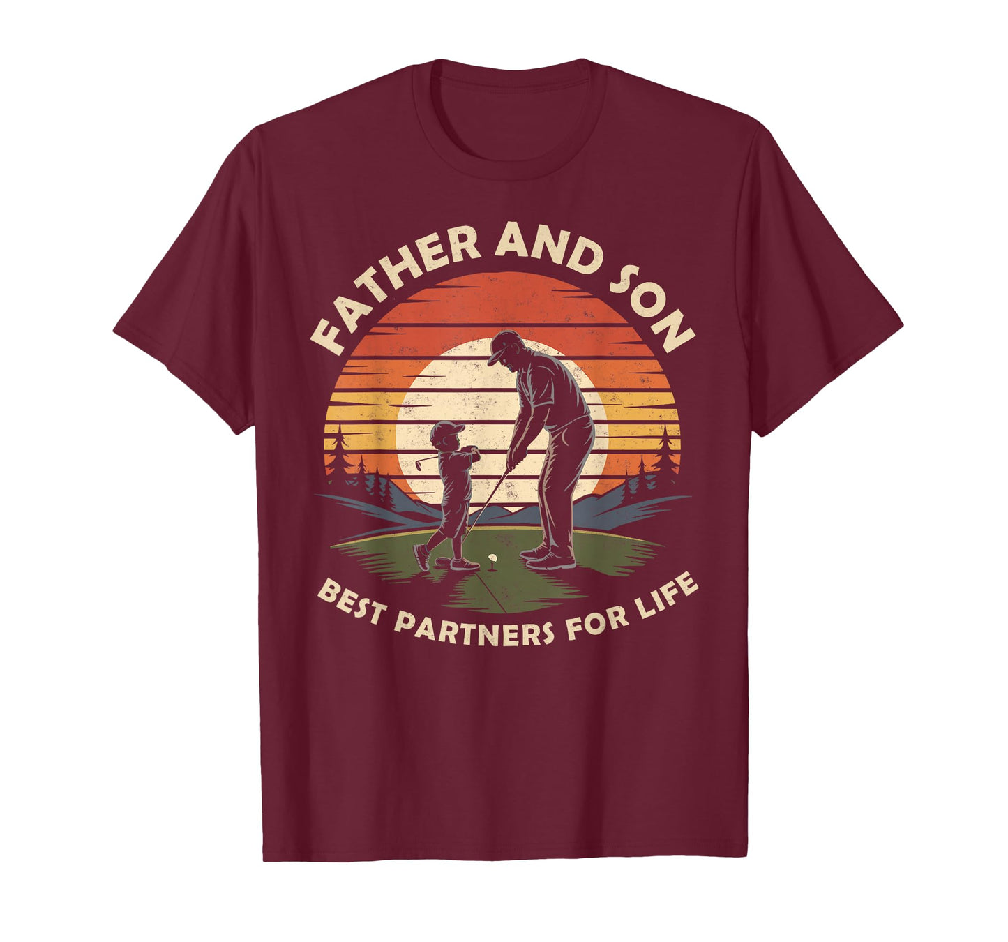 Father & Son Best Partners for Life Golf Golfing Golfer Tee T-Shirt