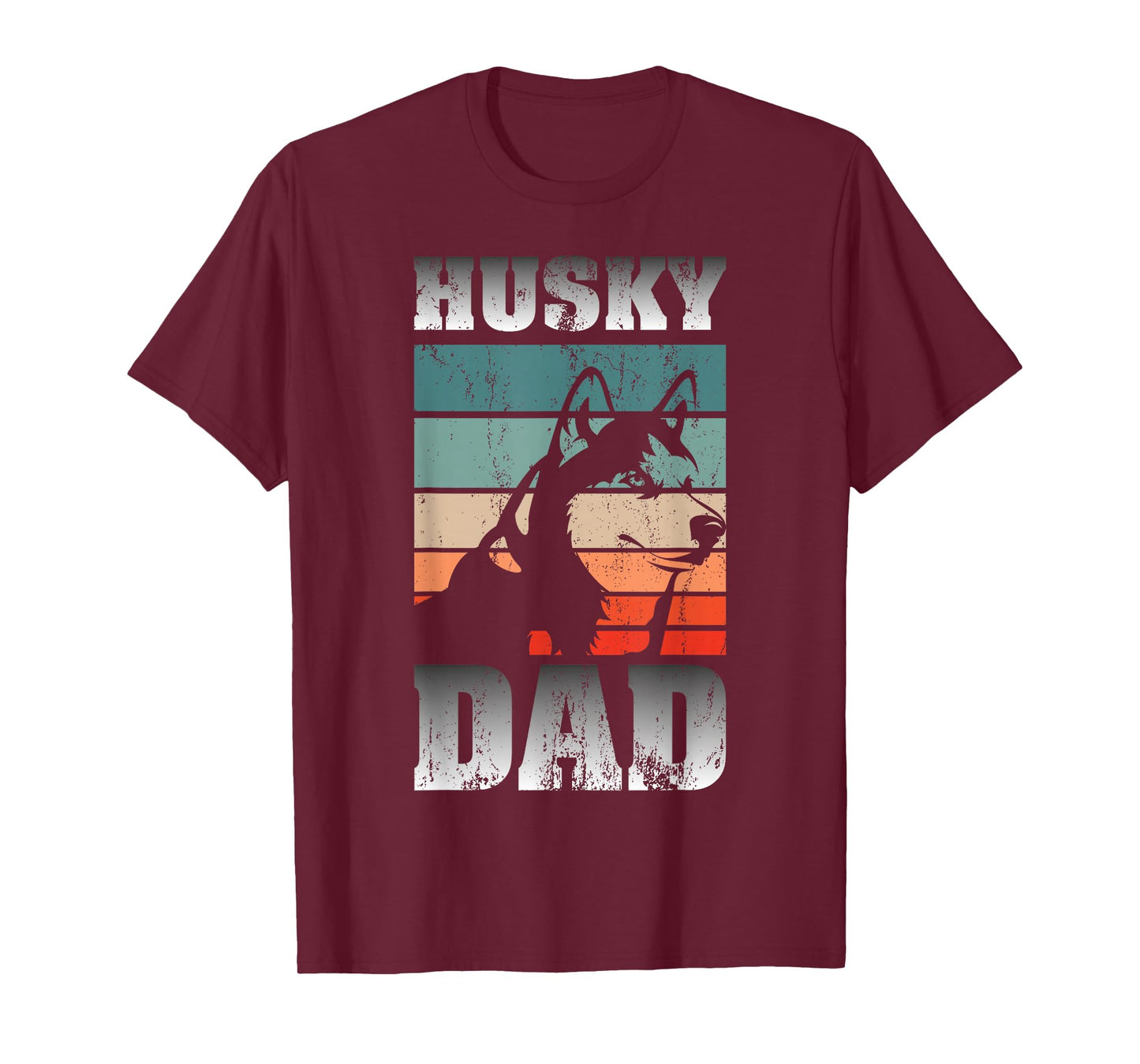Husky Papa Siberian Dog Pet Father's Day Husky T-Shirt