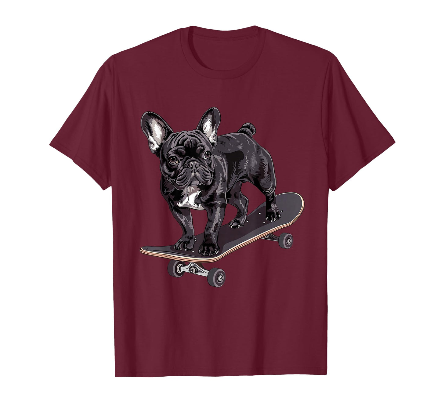 French Bulldog skateboard T-Shirt