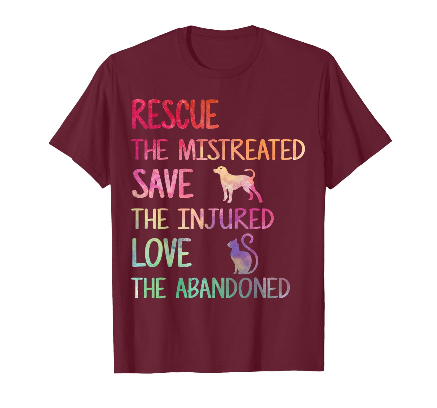 Rescue Save Love PET Animal Shelter Volunteer Gifts Sleeve T-Shirt