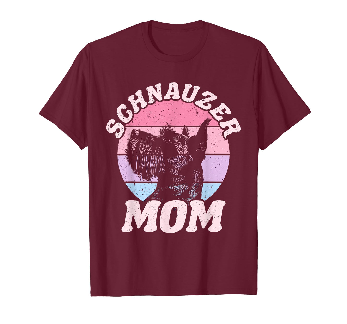 Schnauzer Mom Dog Funny Mother's Day Vintage Pet T-Shirt