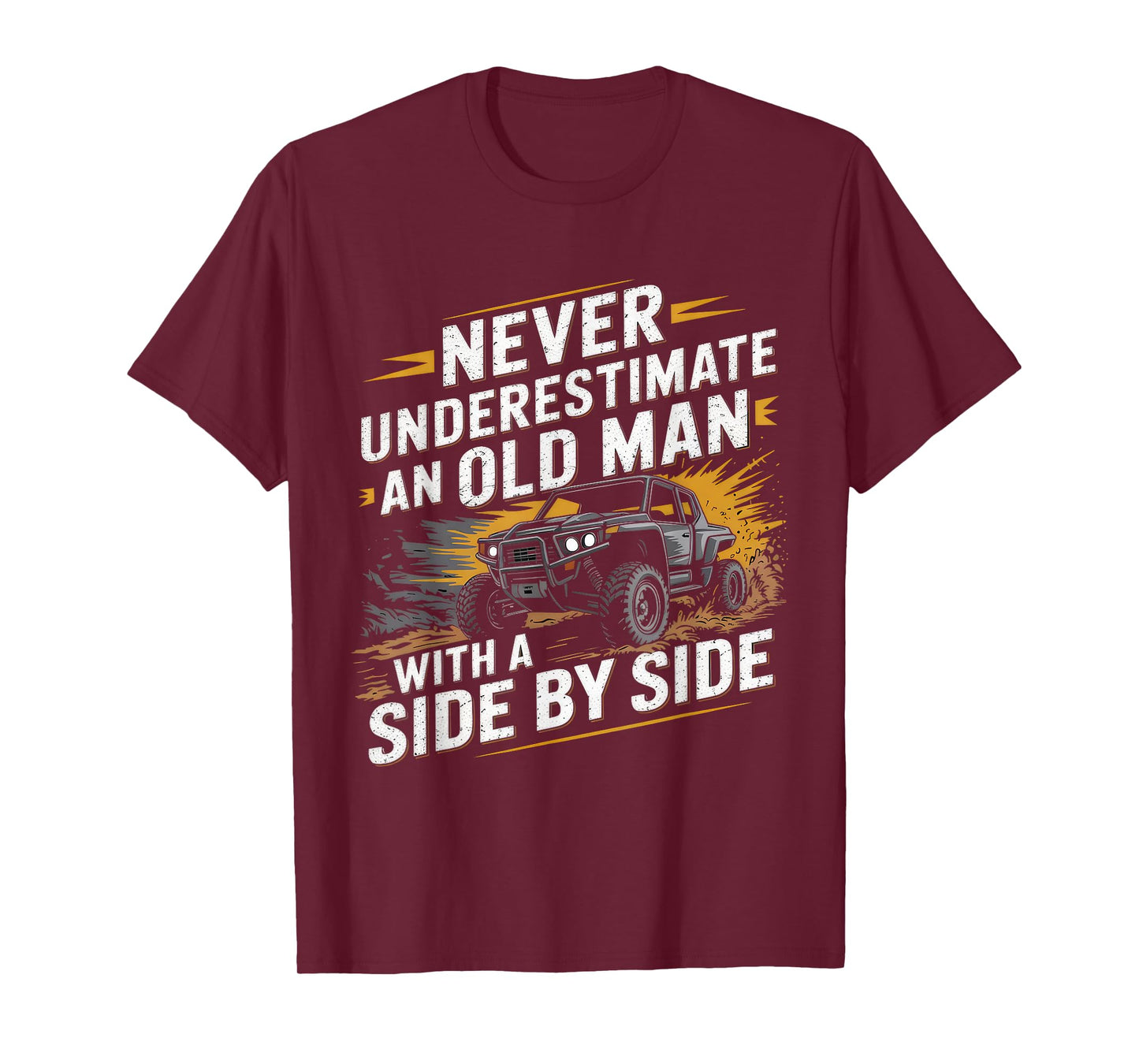 Never Underestimate An Old Man With A Side By Side Funny Tee T-Shirt