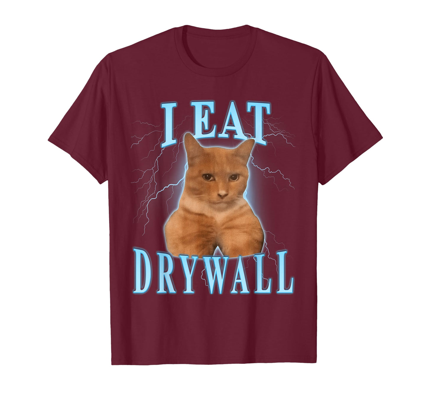 I eat drywall Cat Men Women Kids T-Shirt