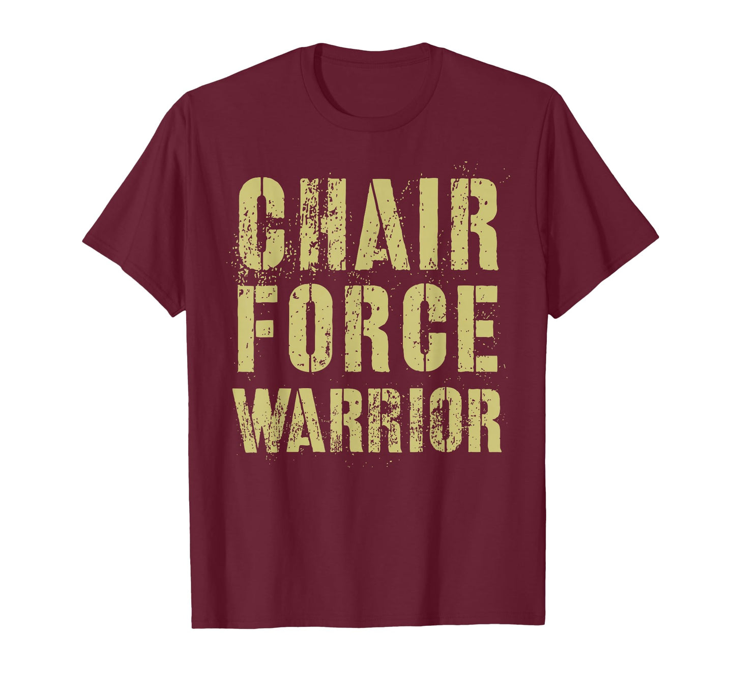 Funny CHAIR FORCE WARRIOR Airman Proud Corps Air Military T-Shirt