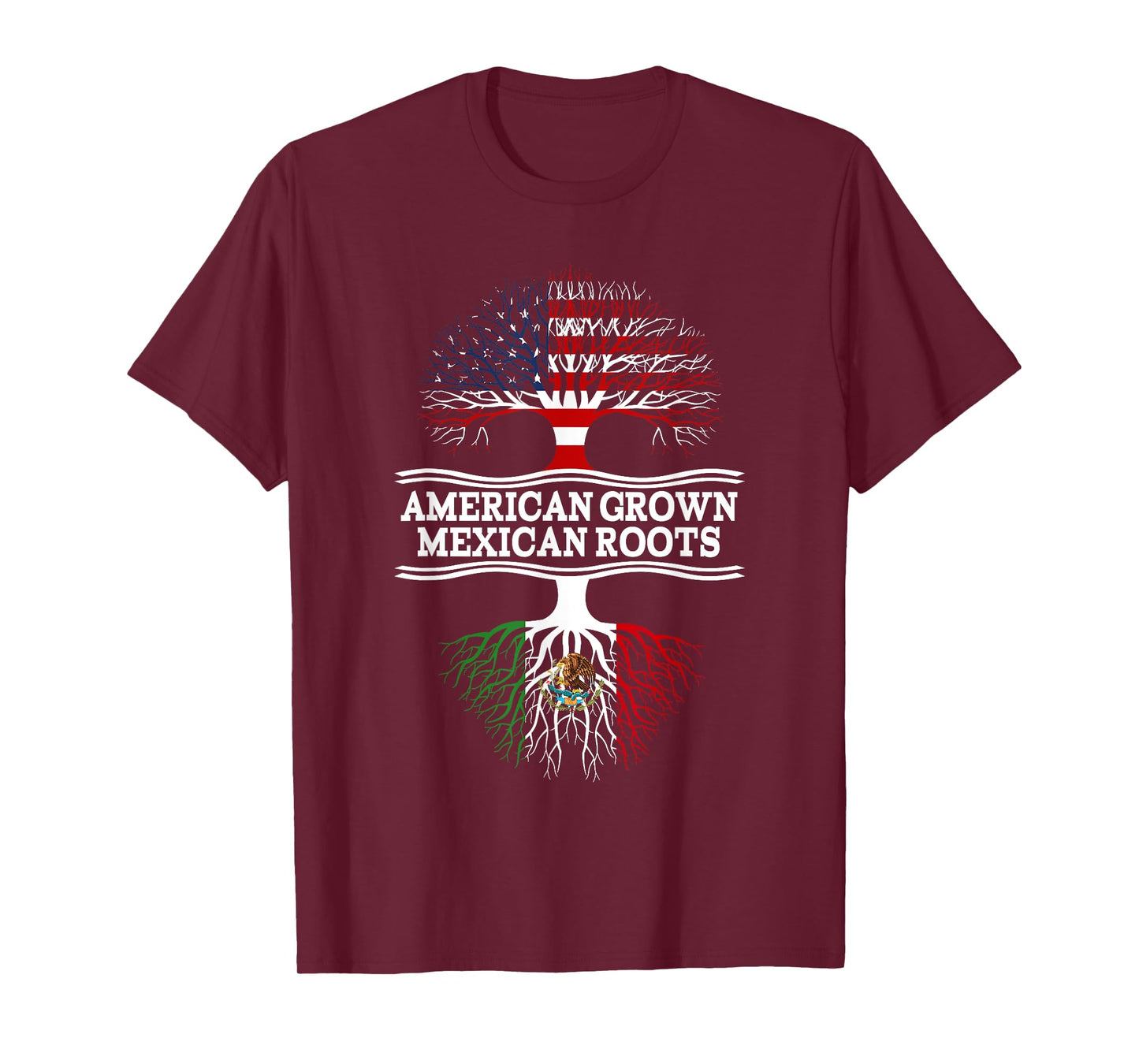 American Grown with Mexican Roots Gift Tshirt T-Shirt