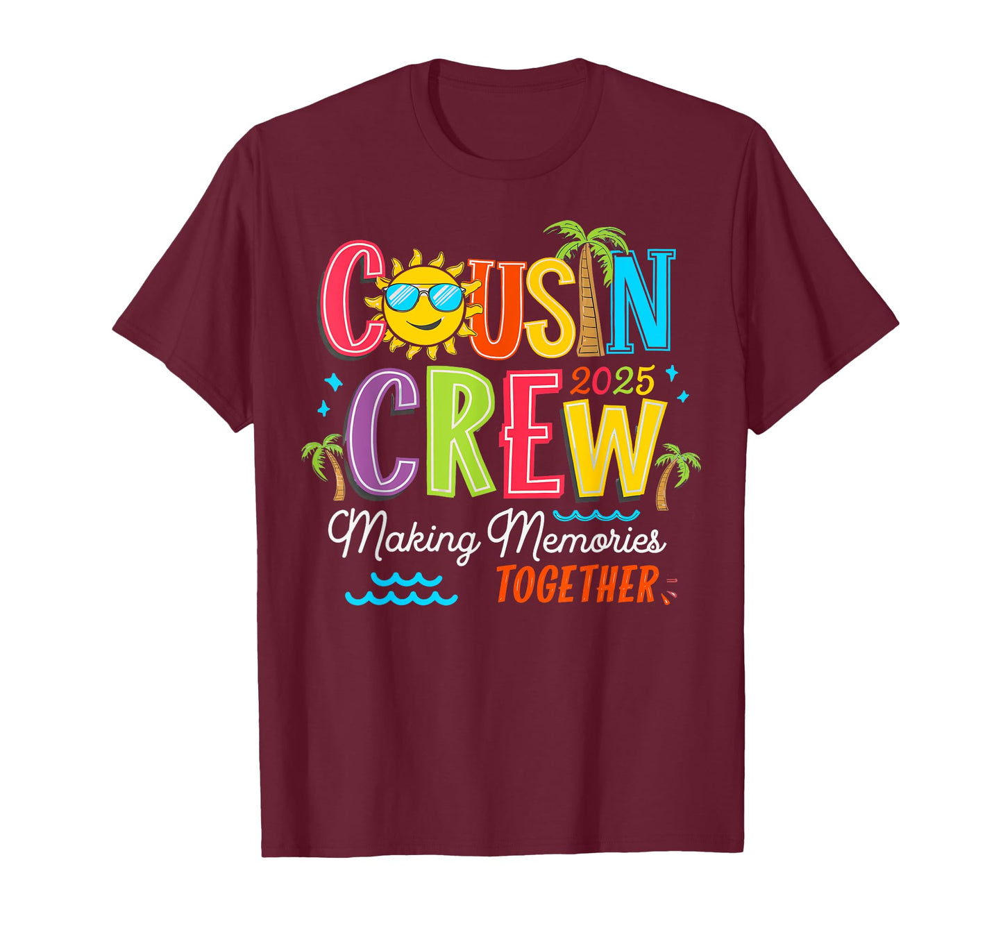 Cousin Crew 2025 Summer Vacation Beach Family Trip Matching T-Shirt