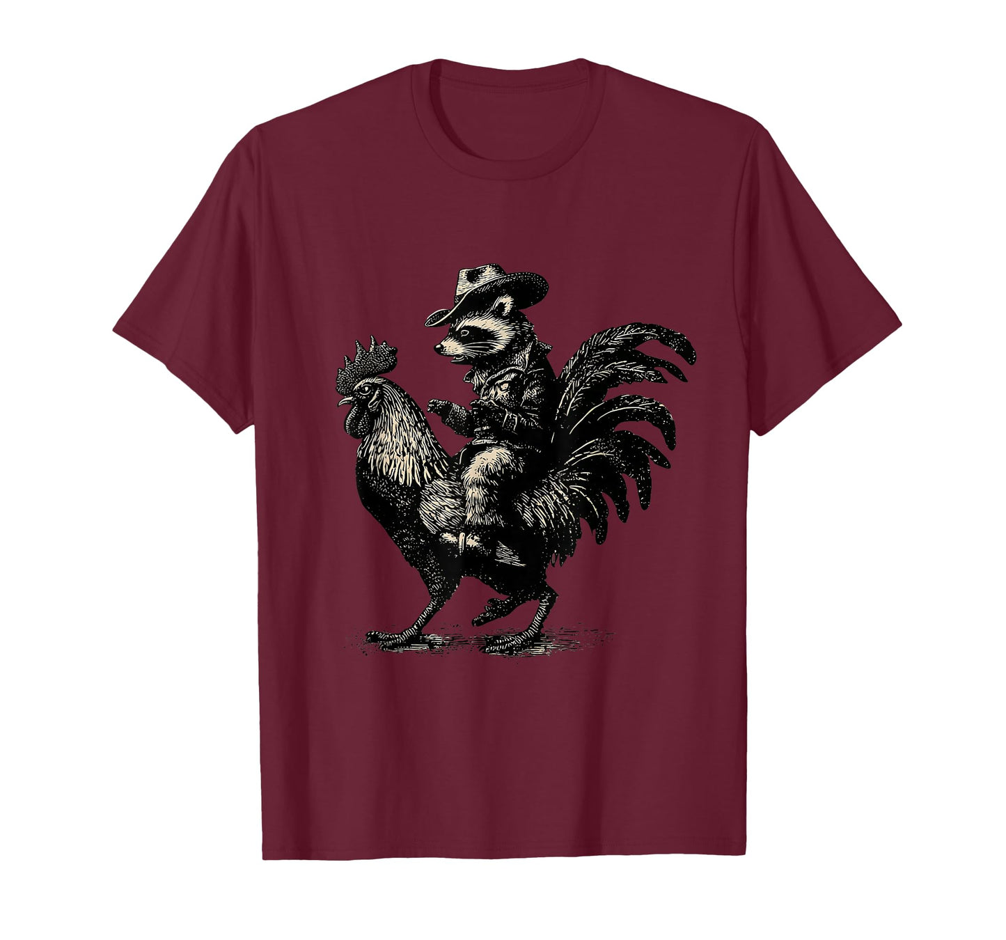 Country Cowboy Raccoon Trash Panda Cowgirl Western Texax T-Shirt
