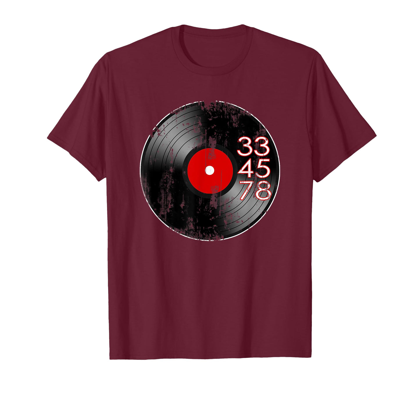 33 45 78 RPM for Record Collector Vinyl Lovers 80s Graphic T-Shirt