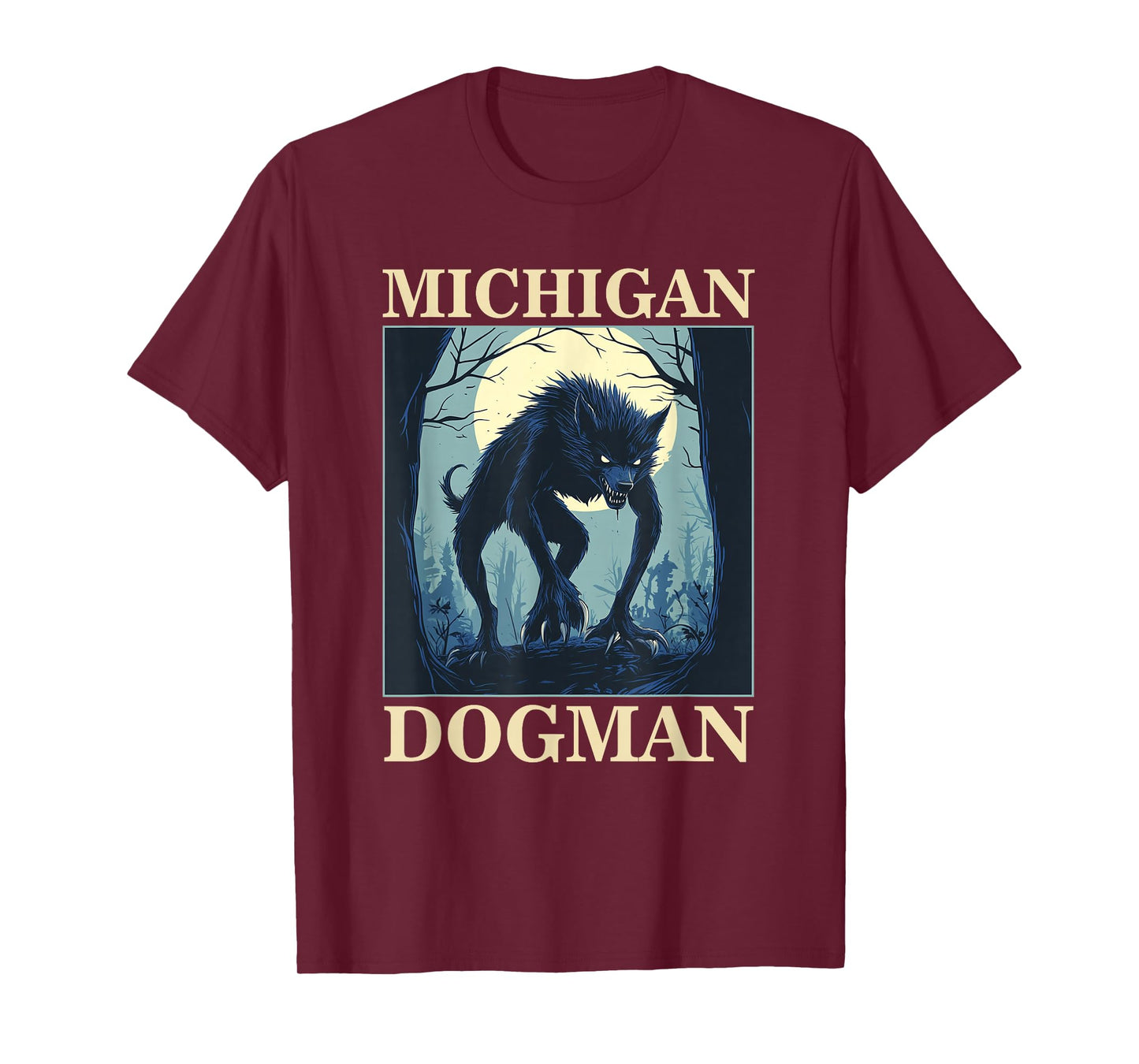 Michigan Dogman Woodland Folklore Canine T-Shirt