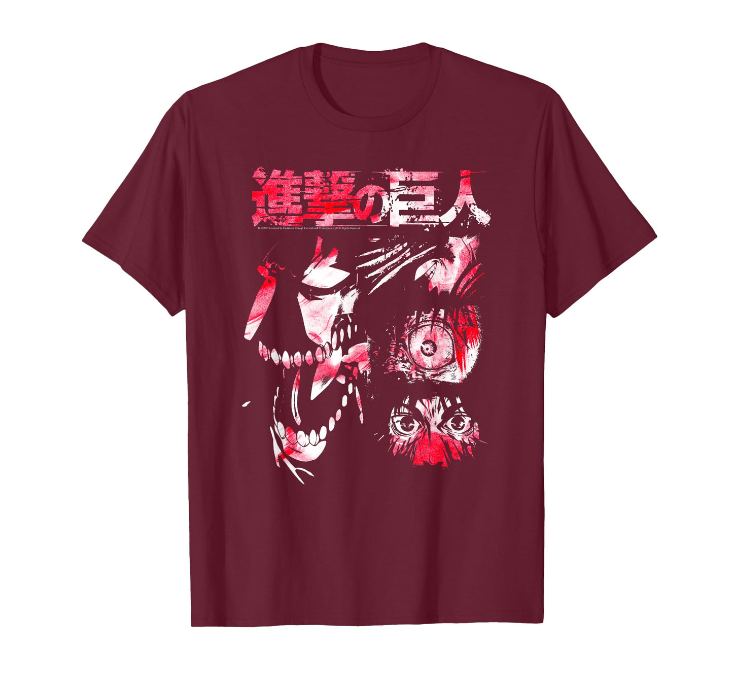 Attack on Titan Titan Transformation Watercolor Anime T-Shirt