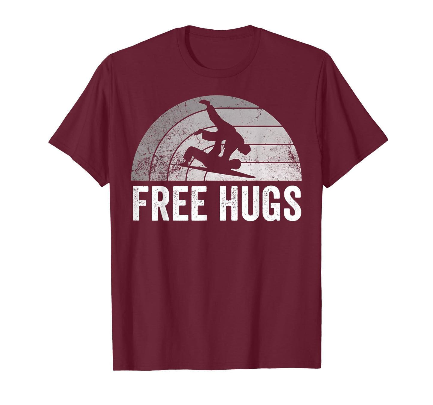 Free Hugs Cute Sloth Rainbow Graphic T-Shirt