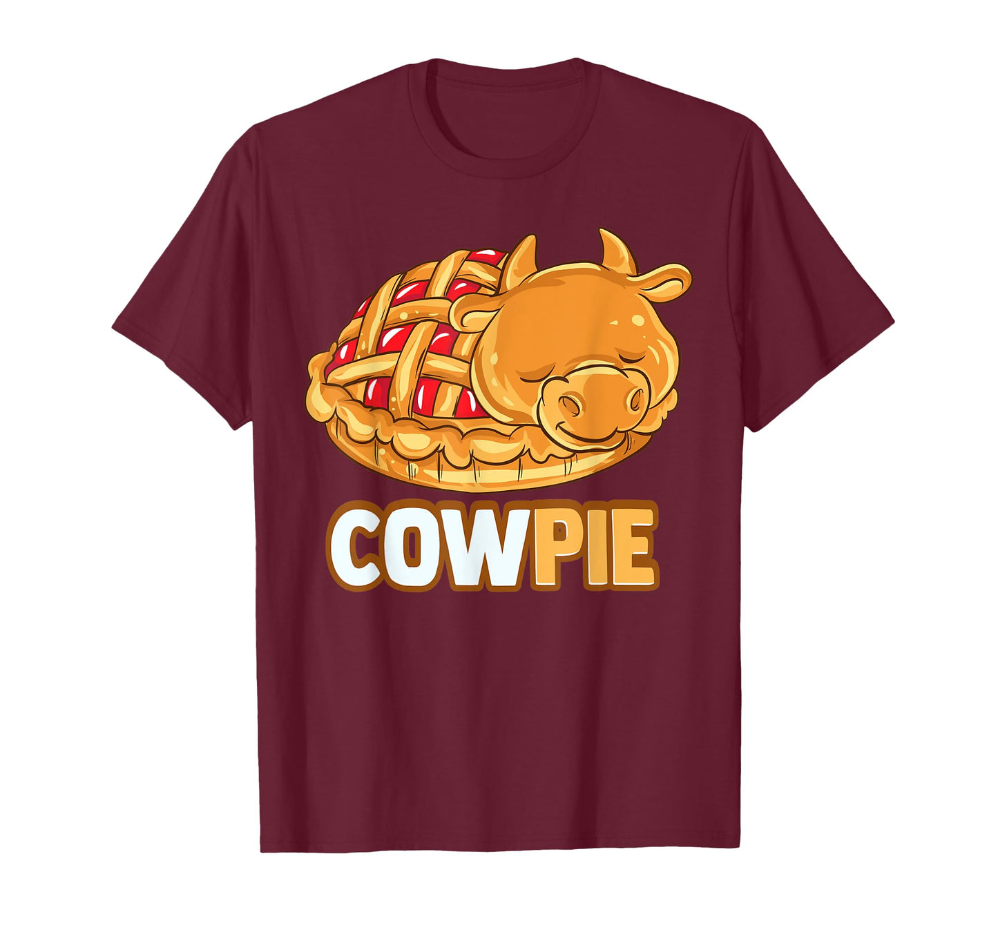 Funny Cowpie Food Tee Crufty Food Lover Cow Animal Cattle T-Shirt