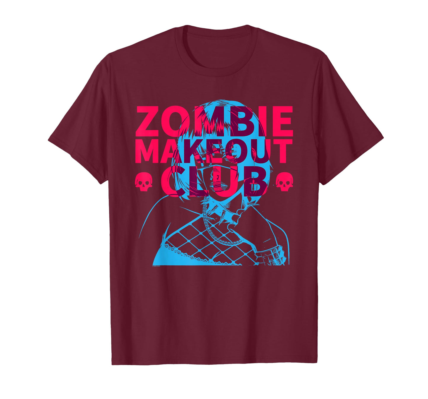 Zombie Makeout Club Punk Girl Overlap T-Shirt