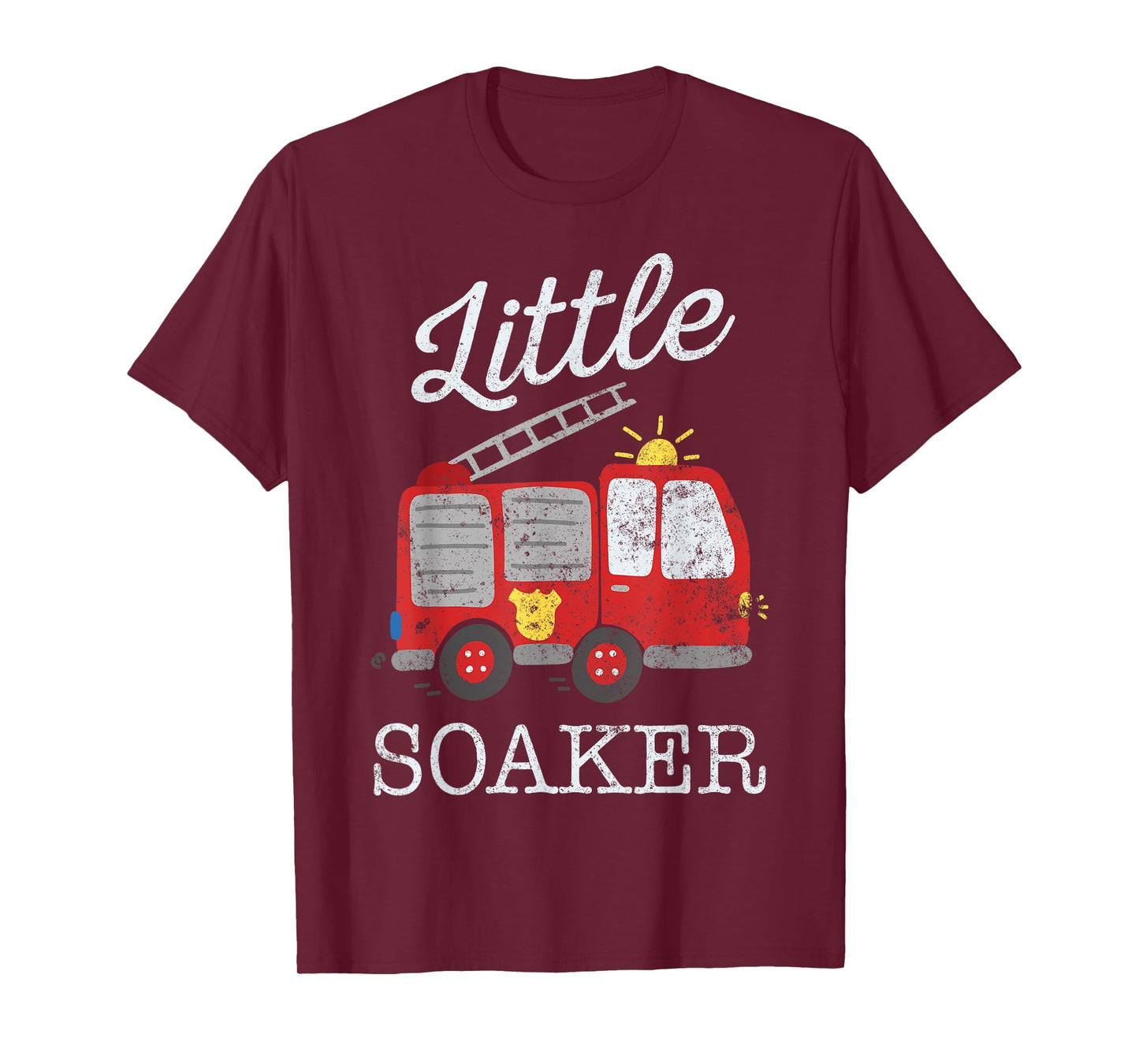 Fun Little Soaker Fire Truck Enthusiast Art Firefighter T-Shirt