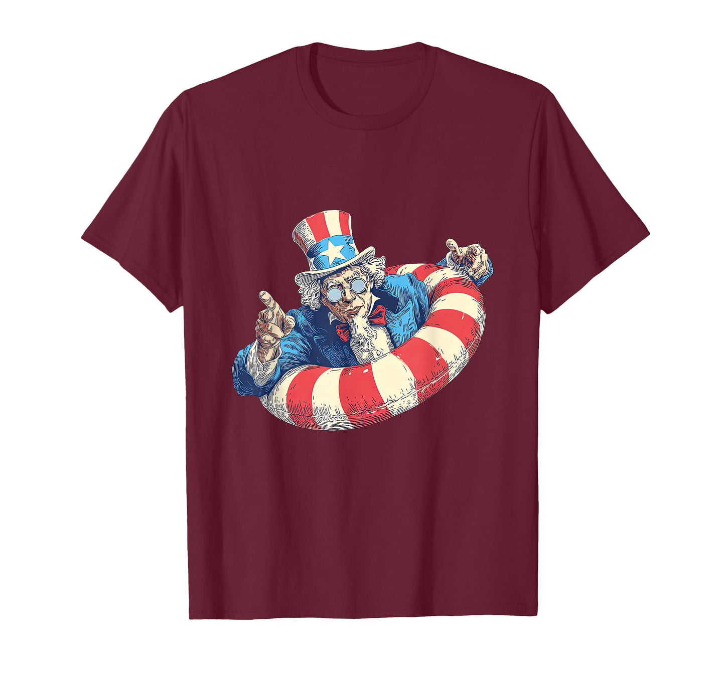 Patriotic Look with Uncle and Pool Ring T-Shirt