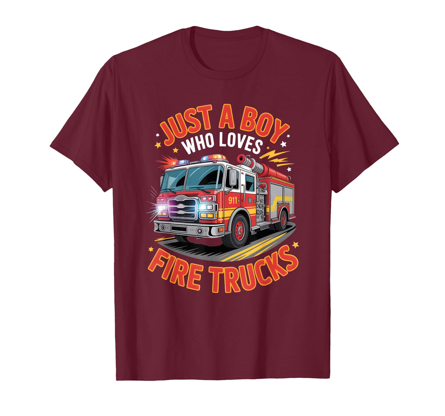 Boys Fire Truck T-Shirt