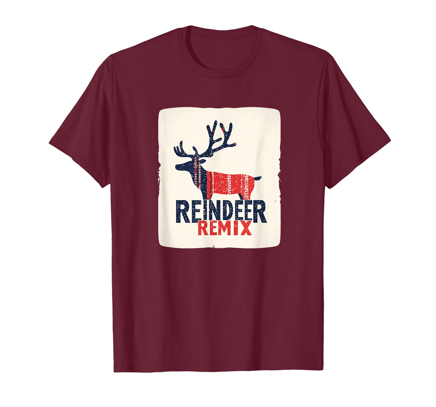 Awesome Reindeer Remix Statement T-Shirt
