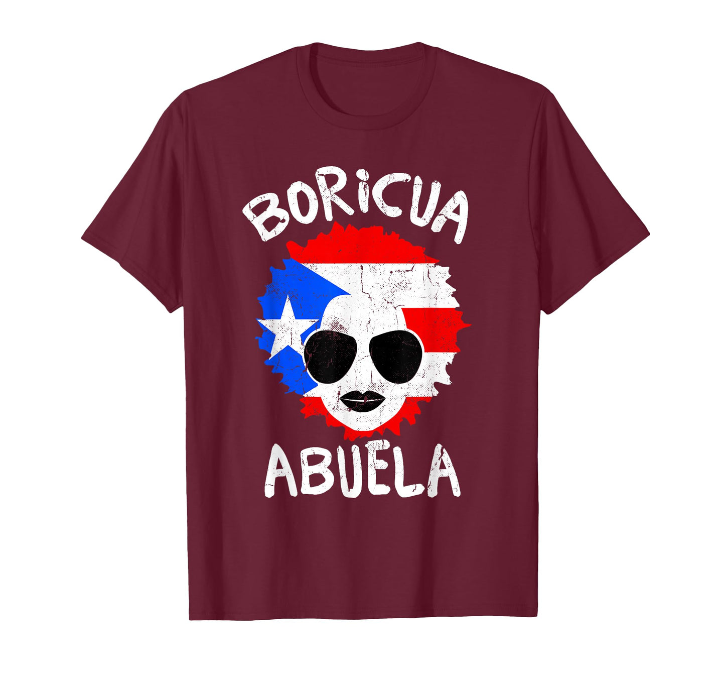 Puerto Rico Abuela Grandma Boricua Puerto Rican Flag T-Shirt