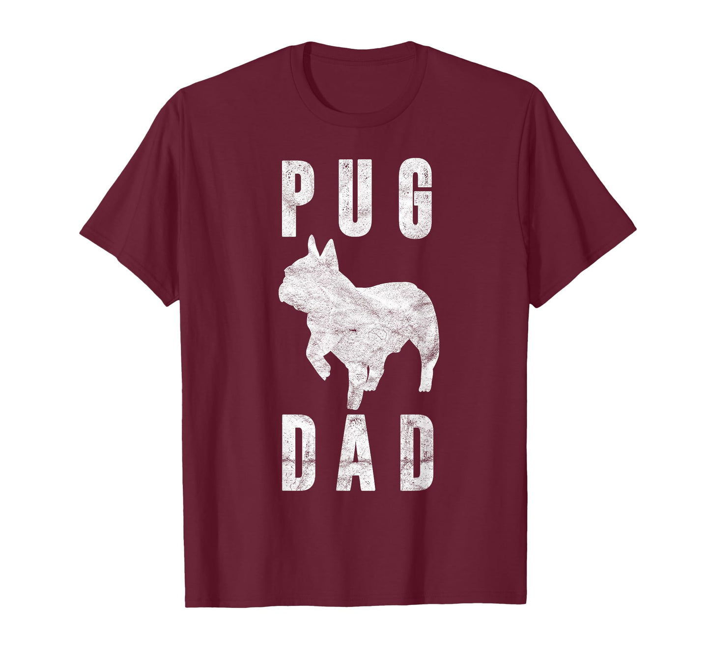 Vintage Pug Dad Gift Puggle Father Dog Papa Pet Lover T-Shirt