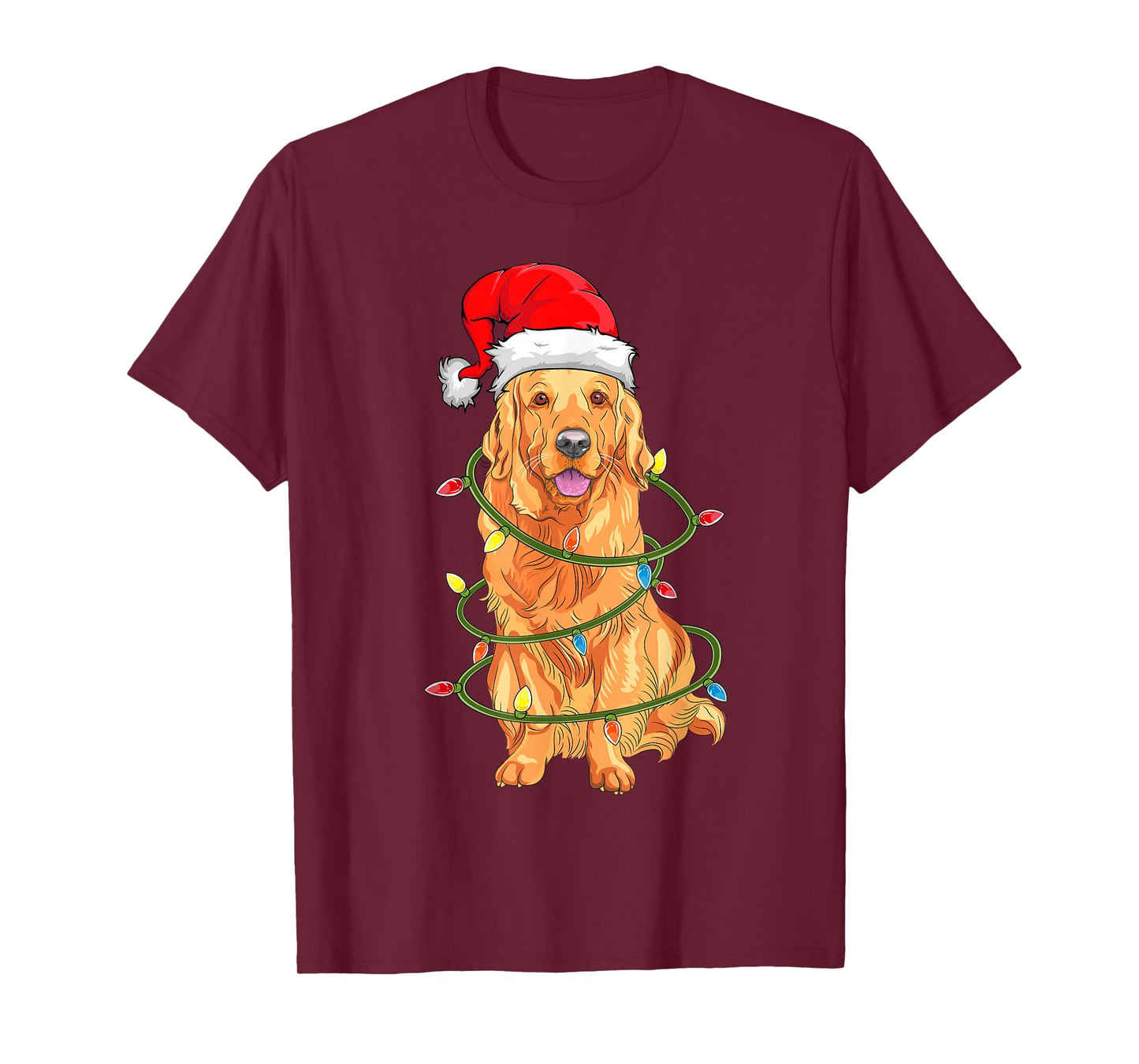 Christmas Dog Shirt, Christmas Golden retriever Pajama T-Shirt