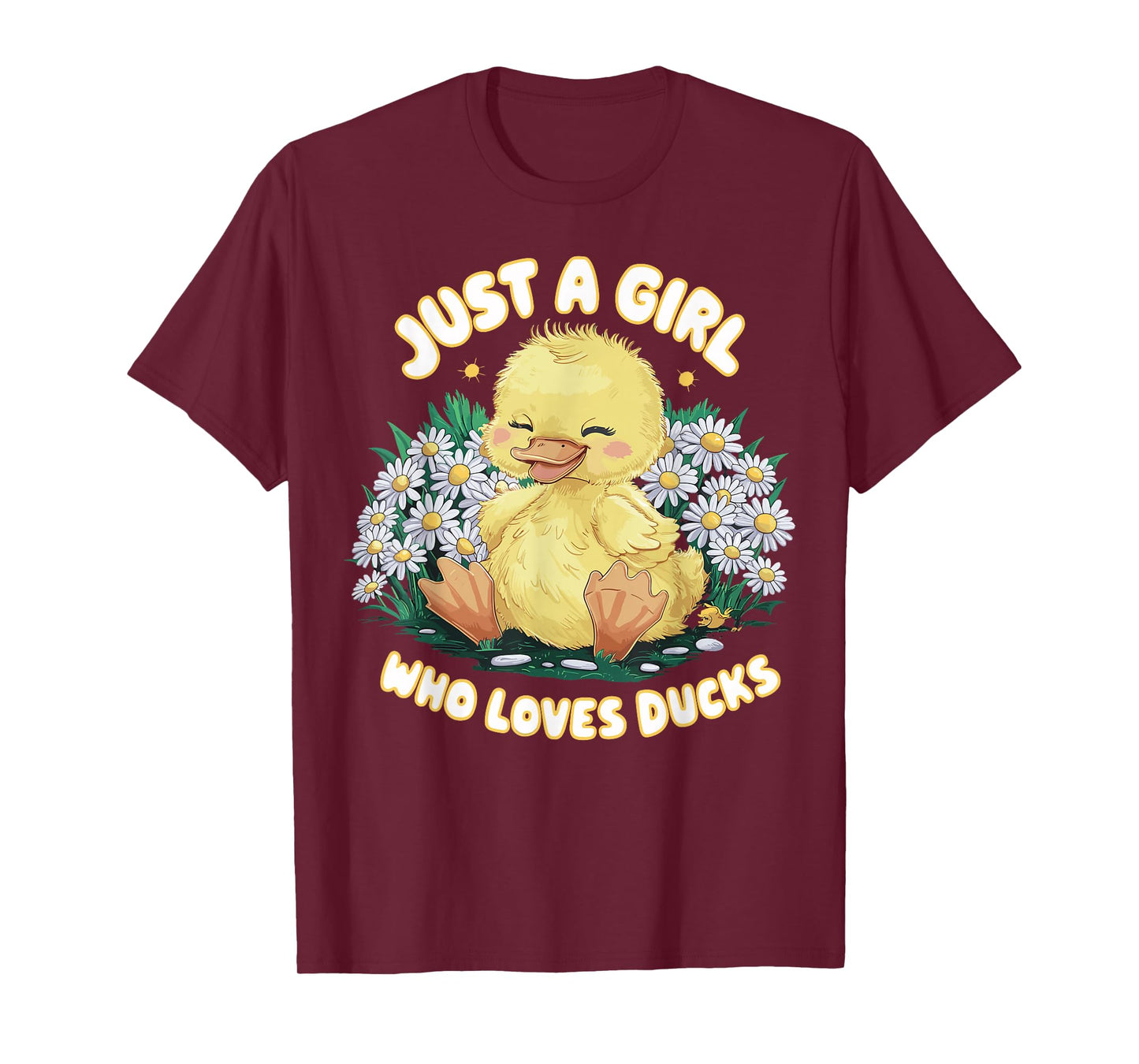 Just a Girl Who Loves Ducks Cute Duck T-Shirt