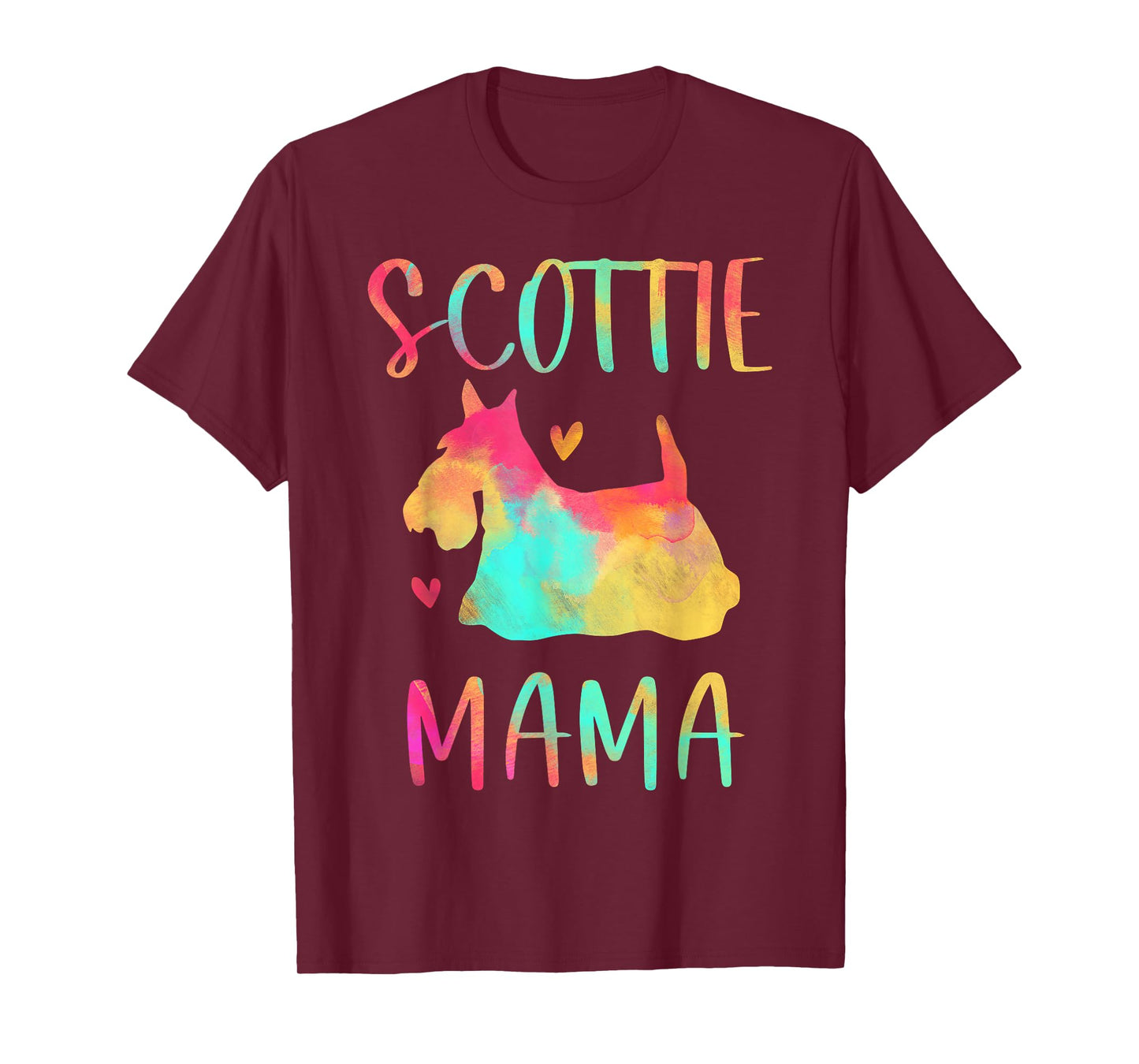 Scottie Mama Colorful Scottish Terrier Gifts Dog Mom T-Shirt