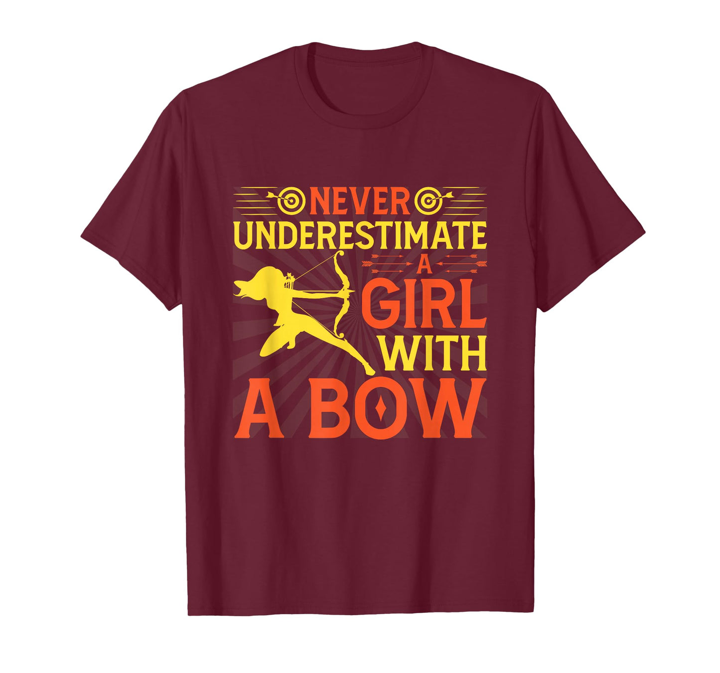 Funny Archery Design For Girls Women Bowhunter Archery Fans T-Shirt