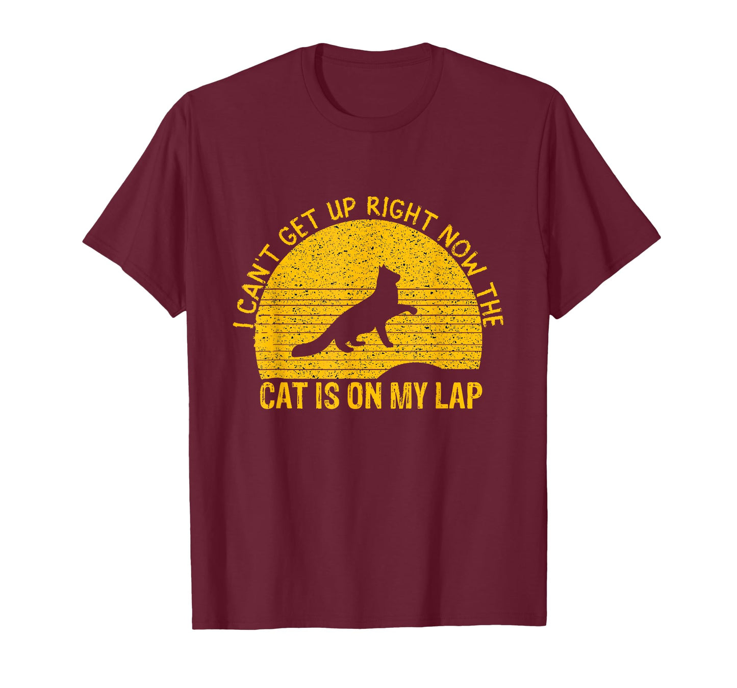 I Can't Get Up Right Now The Cat Is On My Lap T-Shirt for Men Women