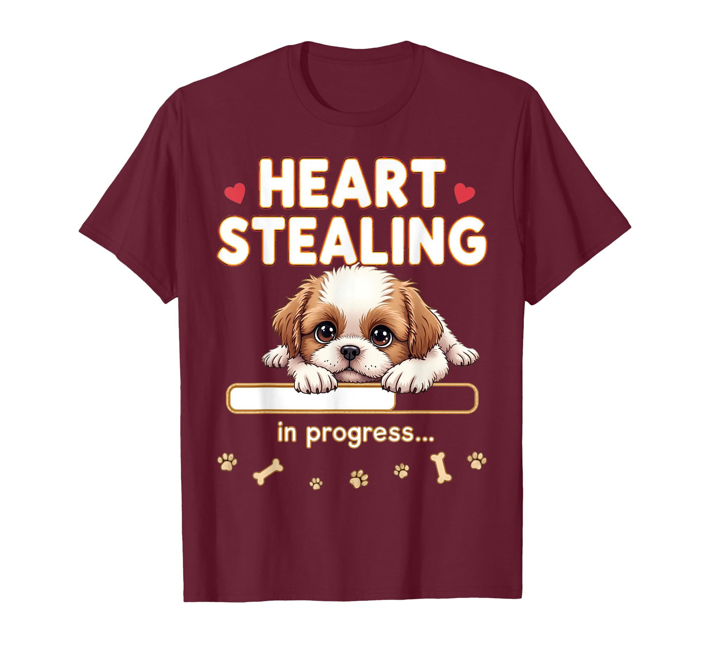 Heart Shih Tzu Dog Funny Gift Shih Tzu Puppy T-Shirt