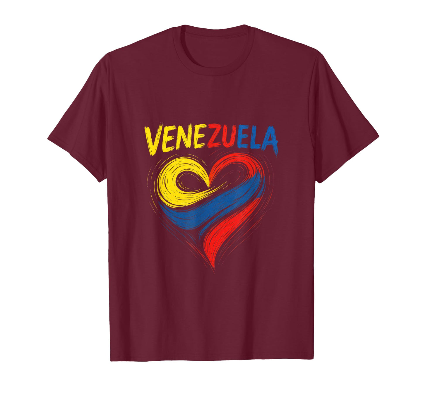 Venezuela - Heart Flag National Souvenir T-Shirt
