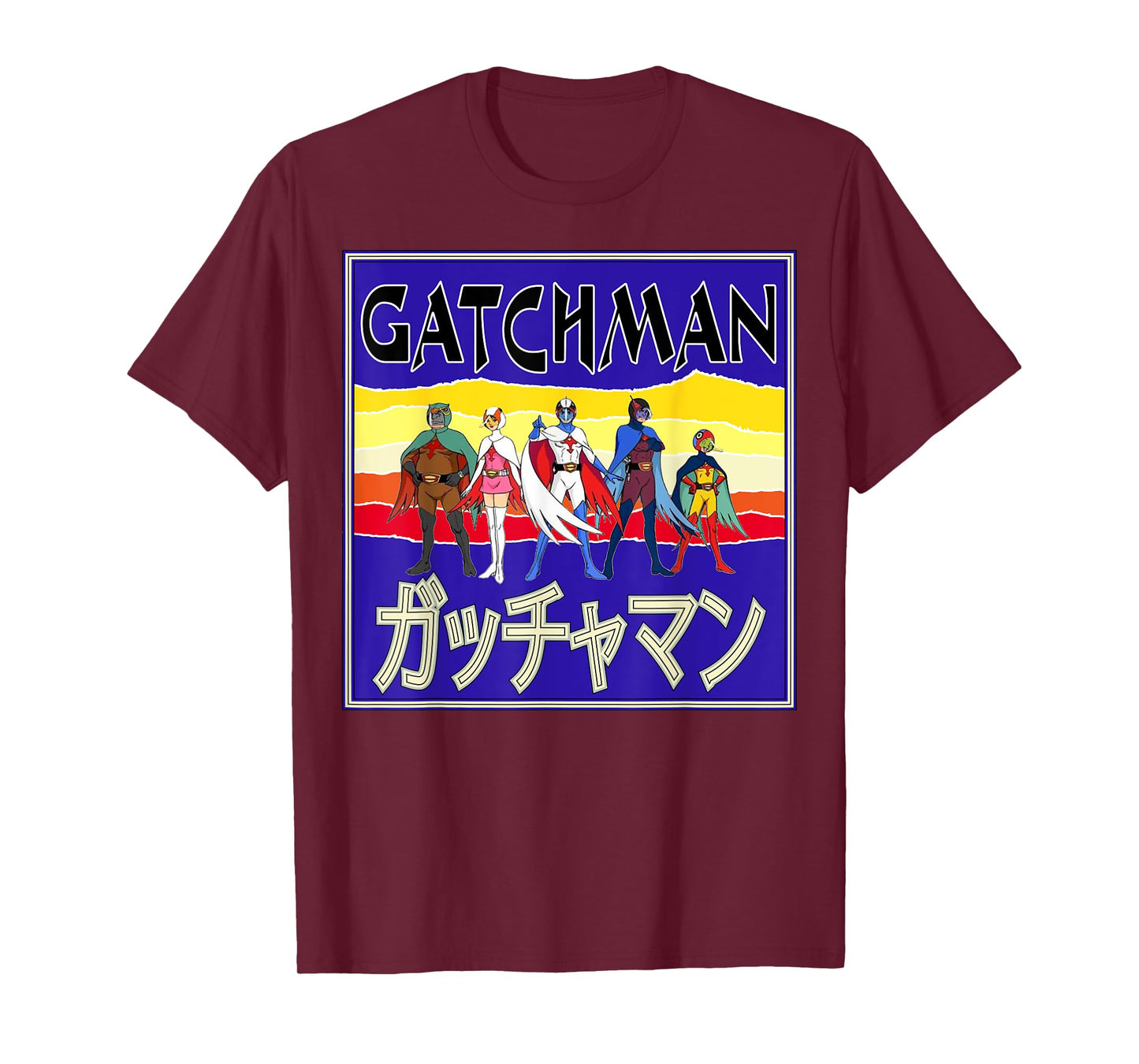 Battle of the Planets Gatchaman G Force Retro Cover T-Shirt