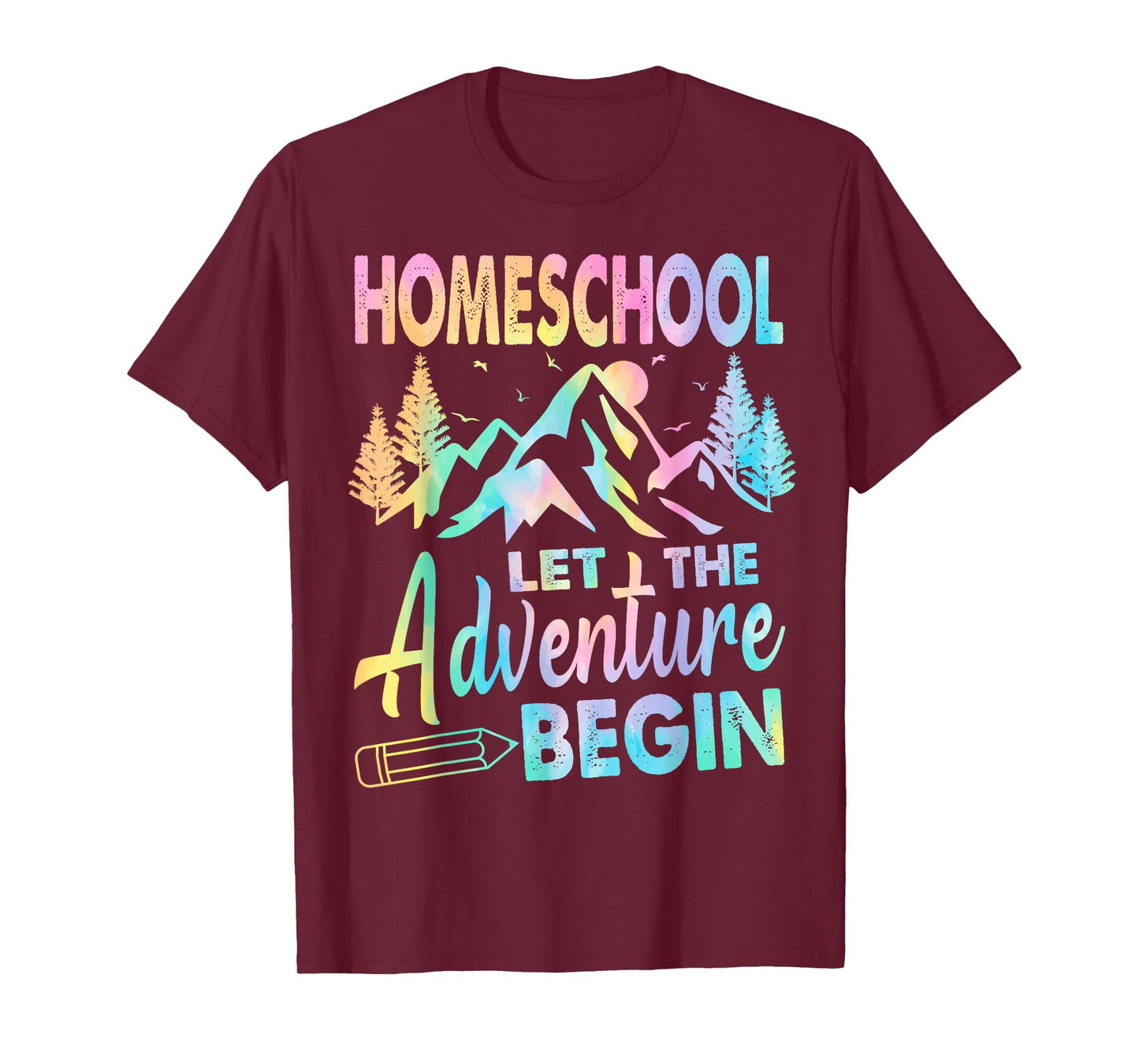 Homeschool Let The Adventure Begin Back To School Teacher T-Shirt