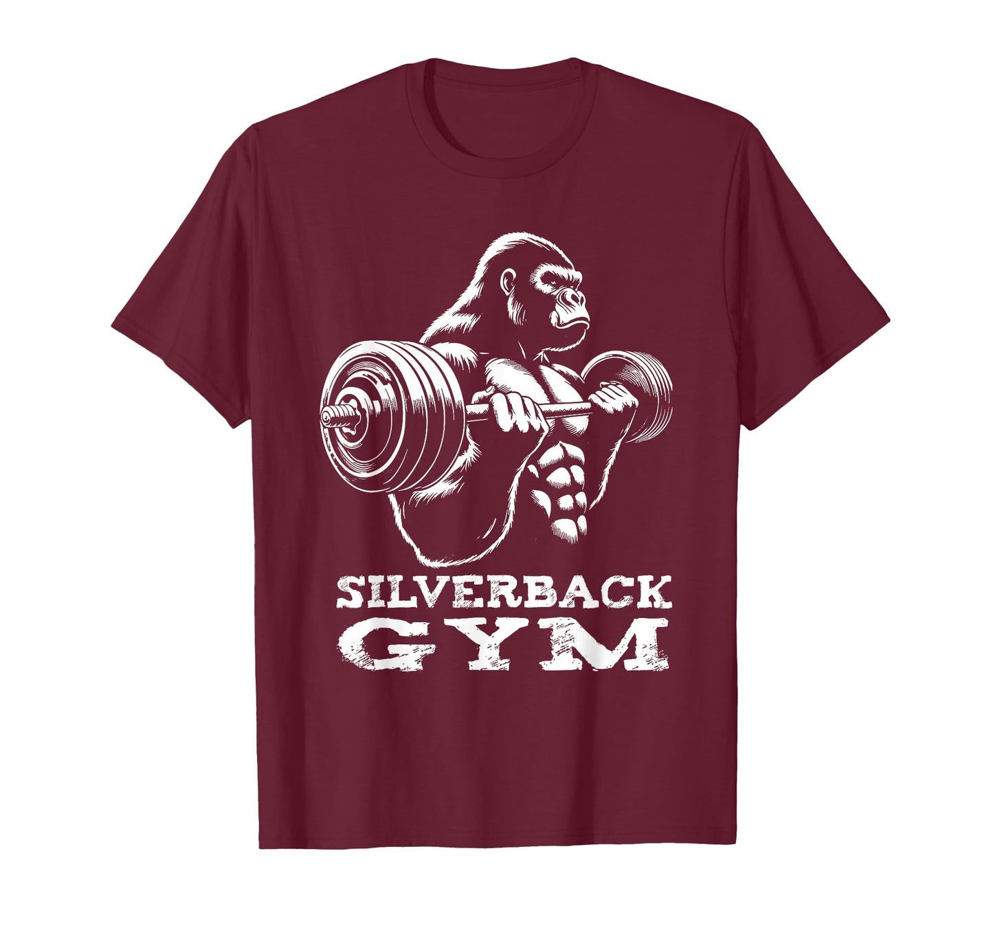 Silverback Gym Gorilla Weightlifting Workout Fitness T-Shirt