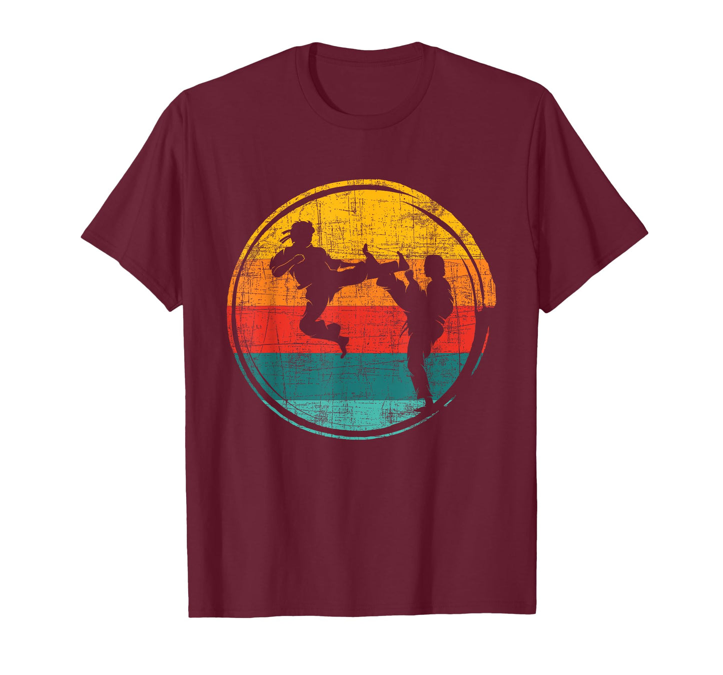 Retro Karate Fighter - Karateka Combat Self Defense Coach T-Shirt