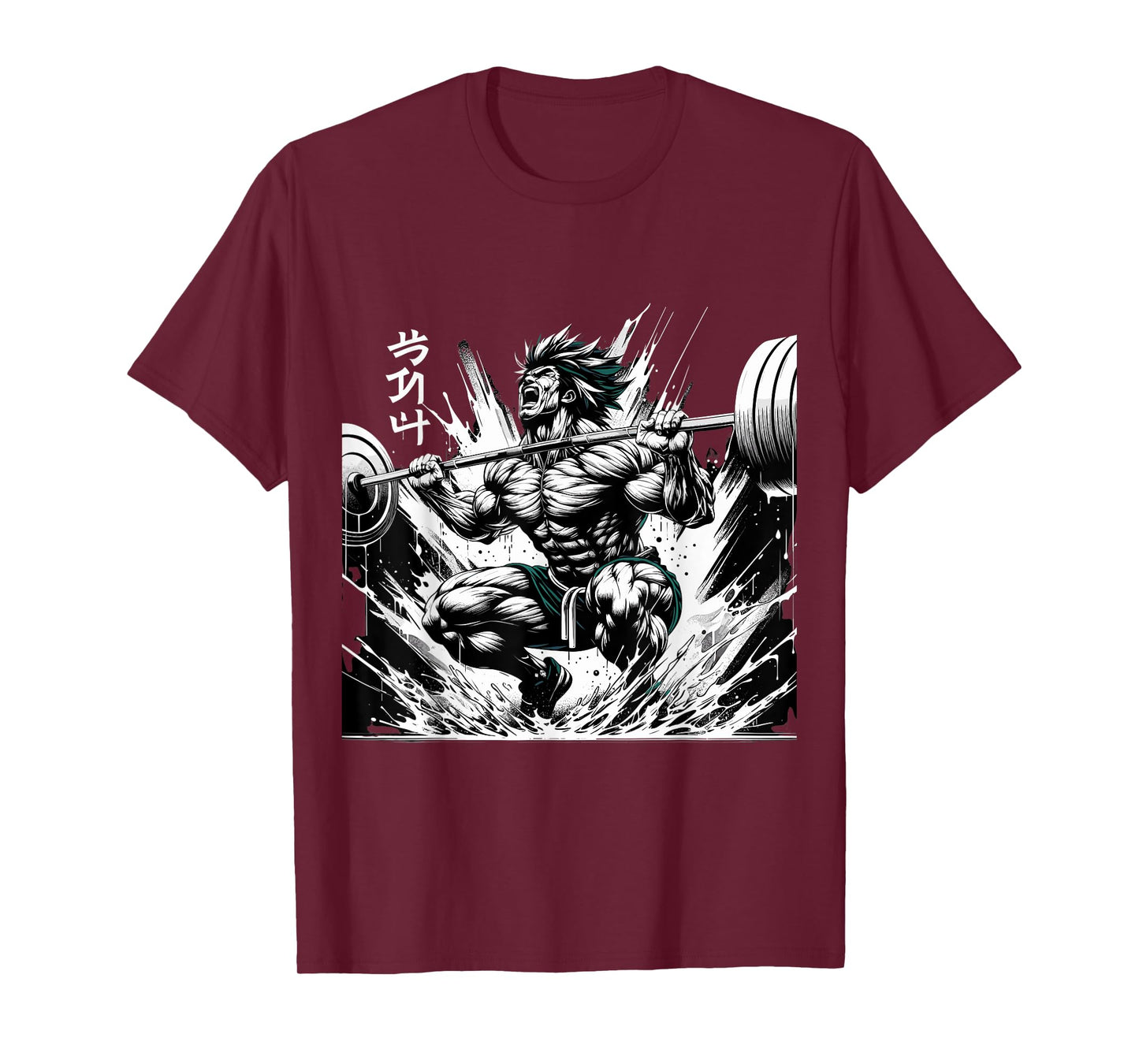 Muscle Manga Warriors - Anime Fitness Vector Design T-Shirt