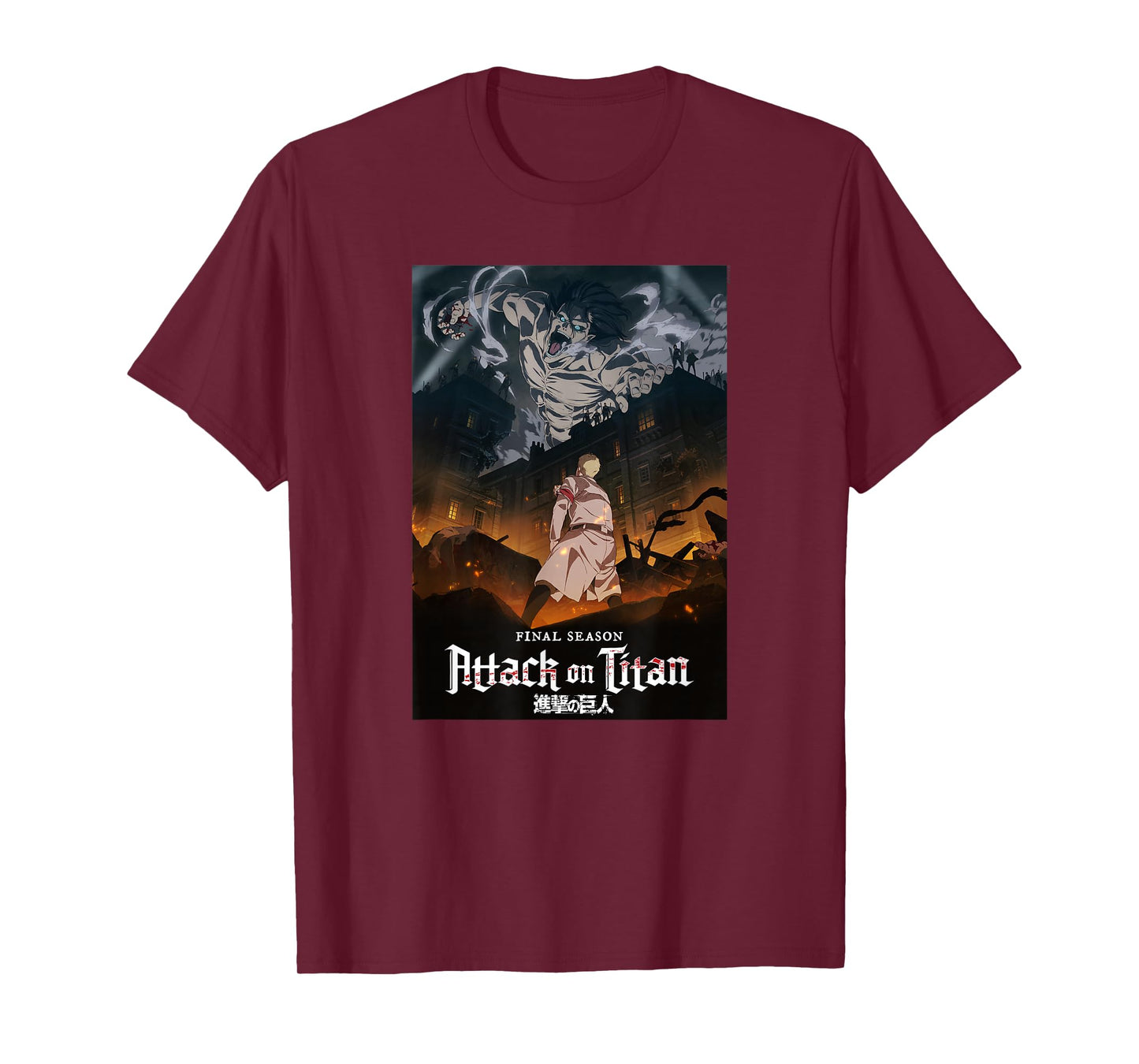 Attack on Titan Season 4 Key Art with Show Logo Anime T-Shirt