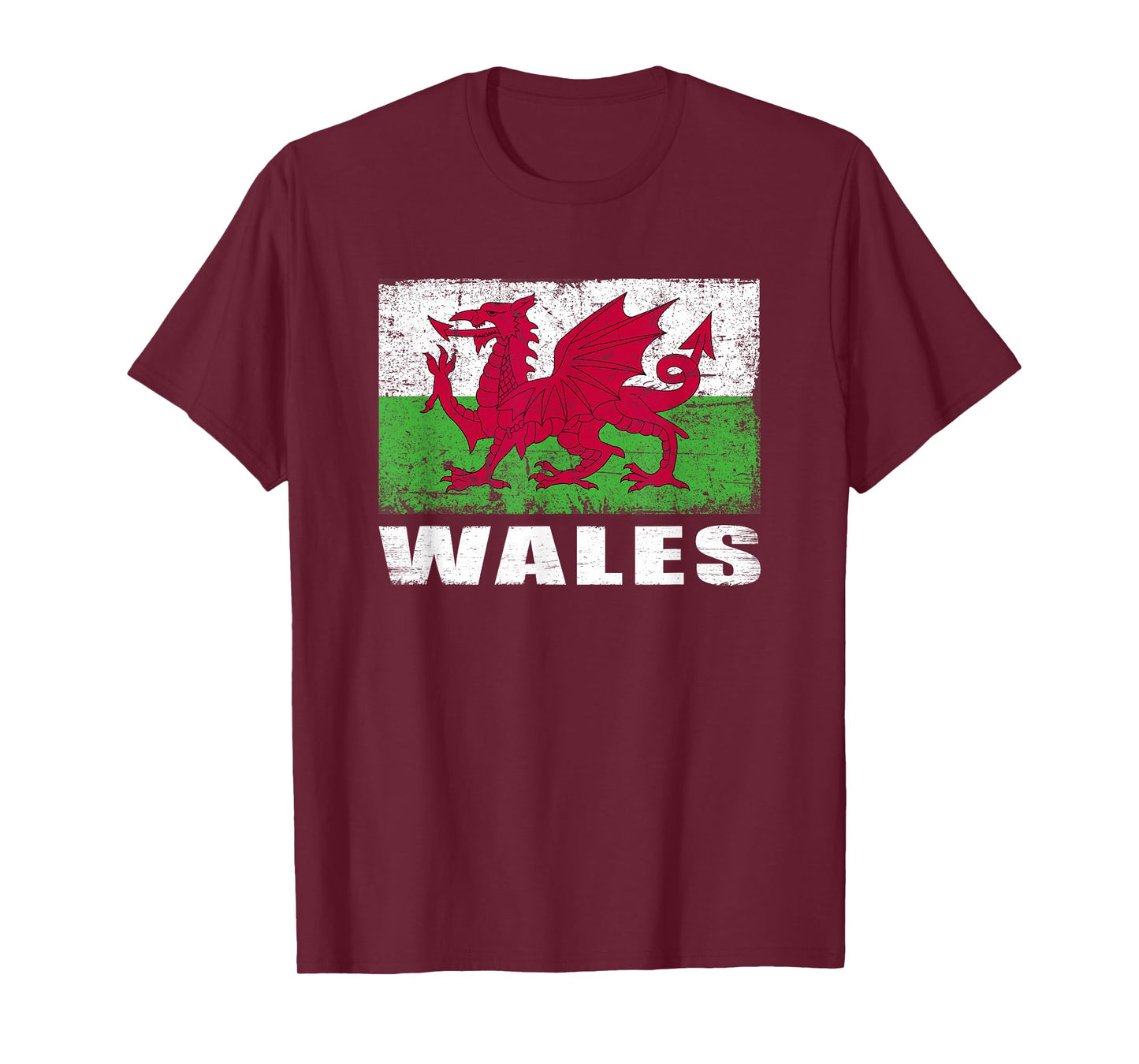 Wales Flag Design Grunge Country Flag Wales T-Shirt