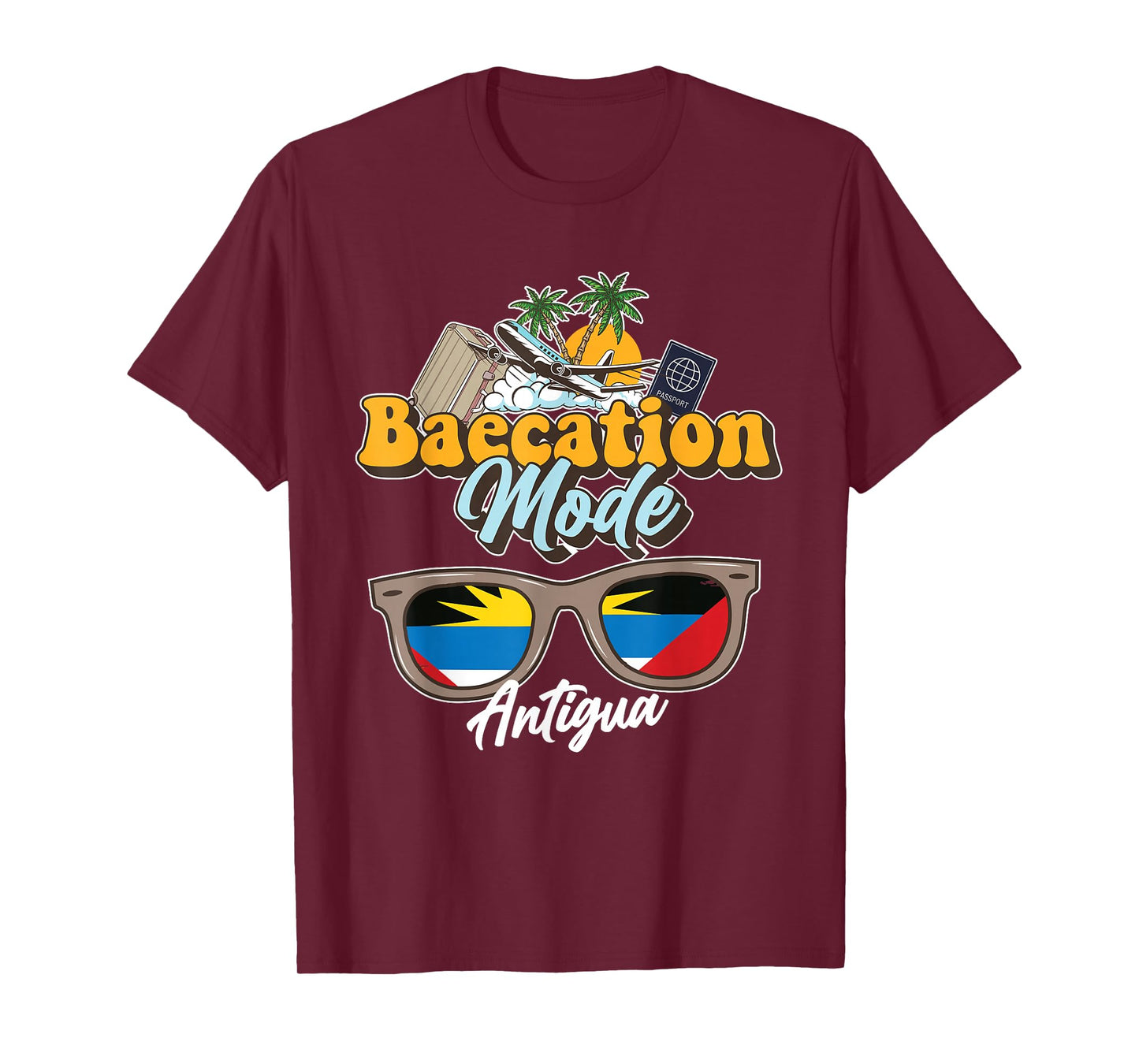 Baecation Antigua Bound Couple Travel Goal Vacation Trip T-Shirt