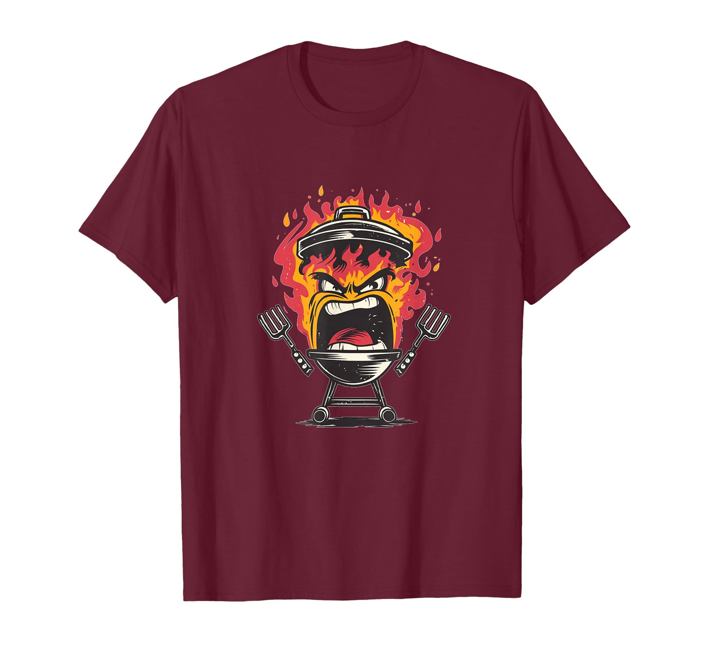 Hot Barbecue Costume with Fire and Flames T-Shirt