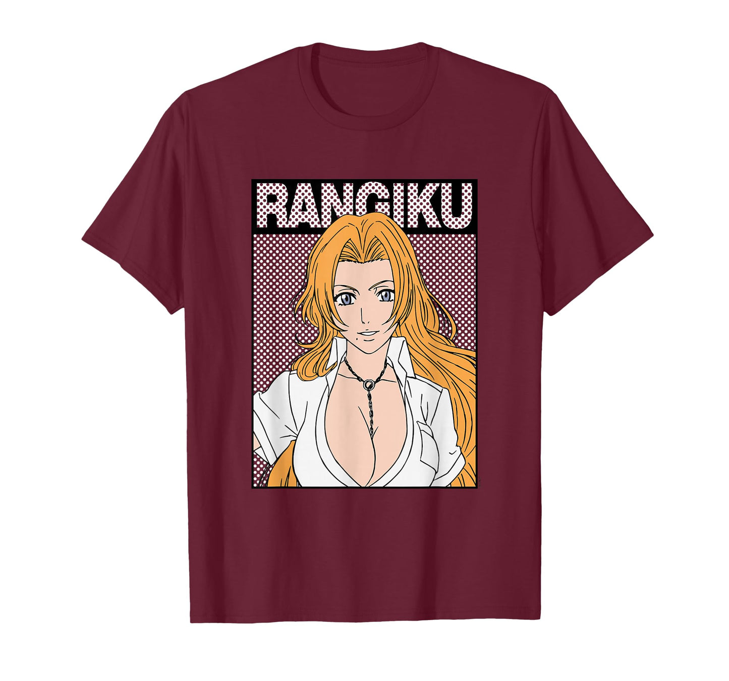 Bleach Rangiku Rectangle Dot Graphic Anime T-Shirt