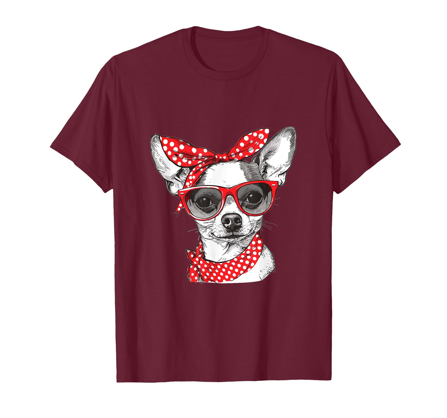 Chihuahua Chiwawa Dog Mom Bandana Mothers Day Graphic T-Shirt