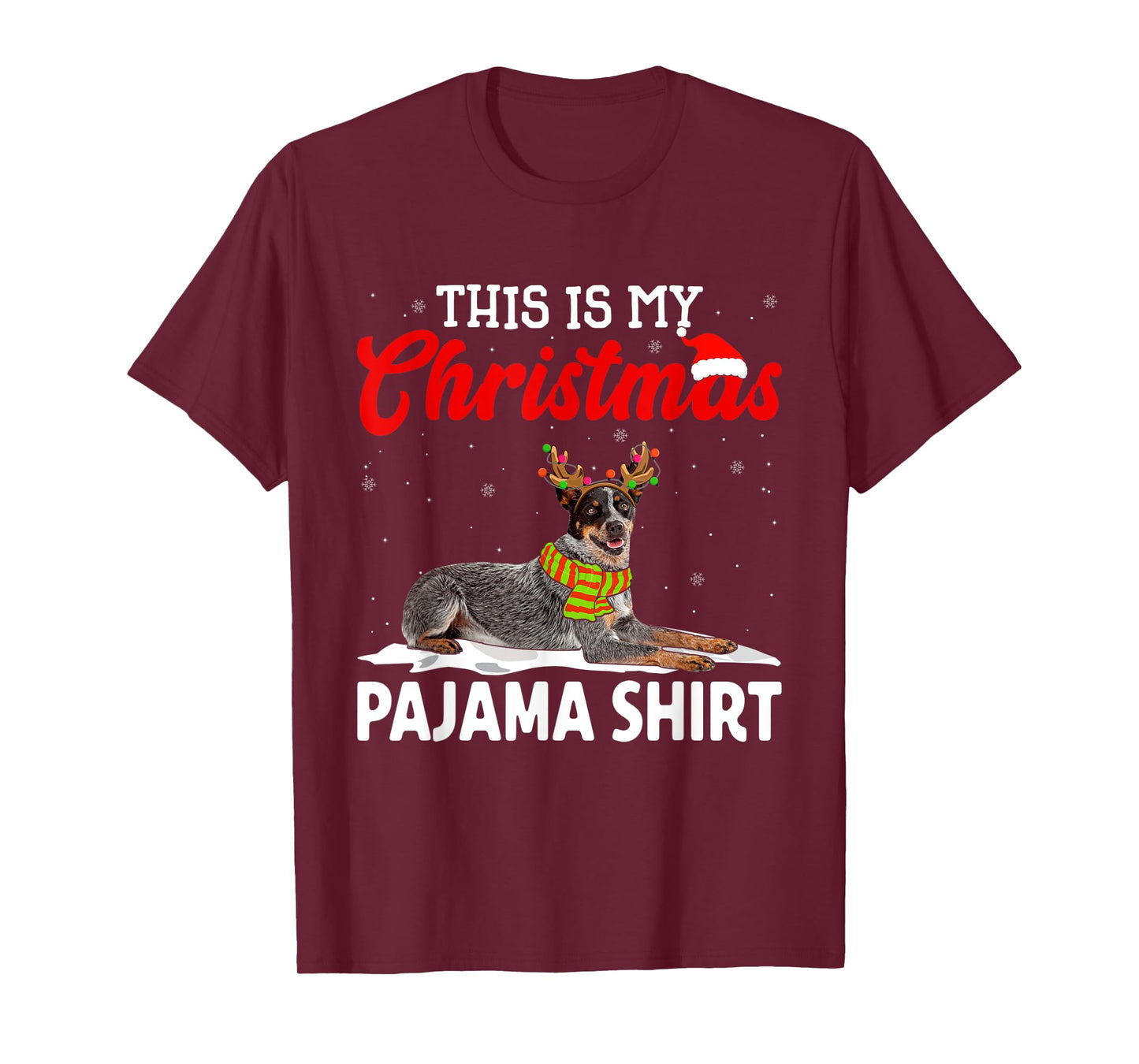 This Is My Christmas Pajama Shirt Australian Cattle Dog T-Shirt