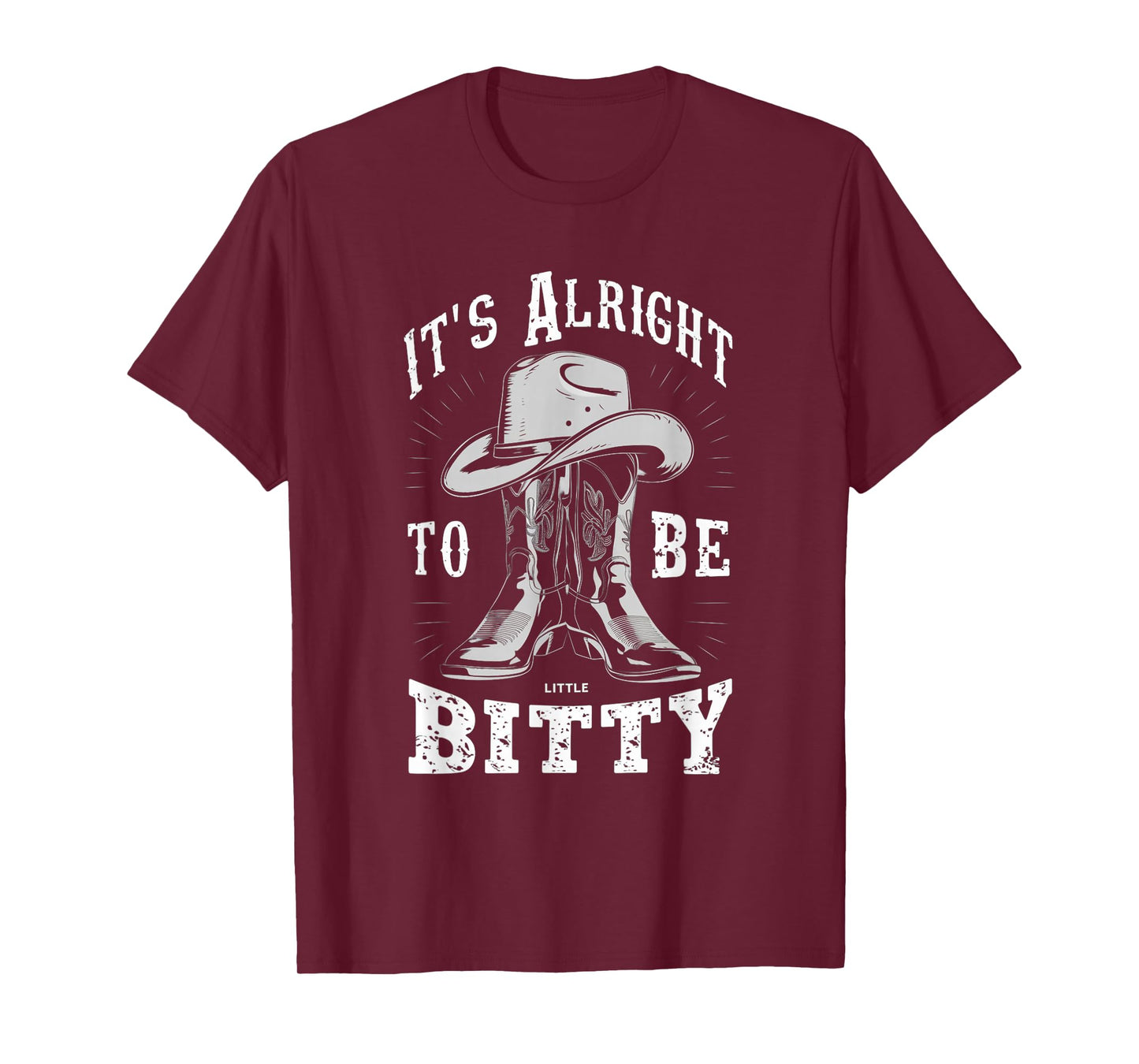 It's Alright to Be Little Bitty Retro Country Music Toddler T-Shirt