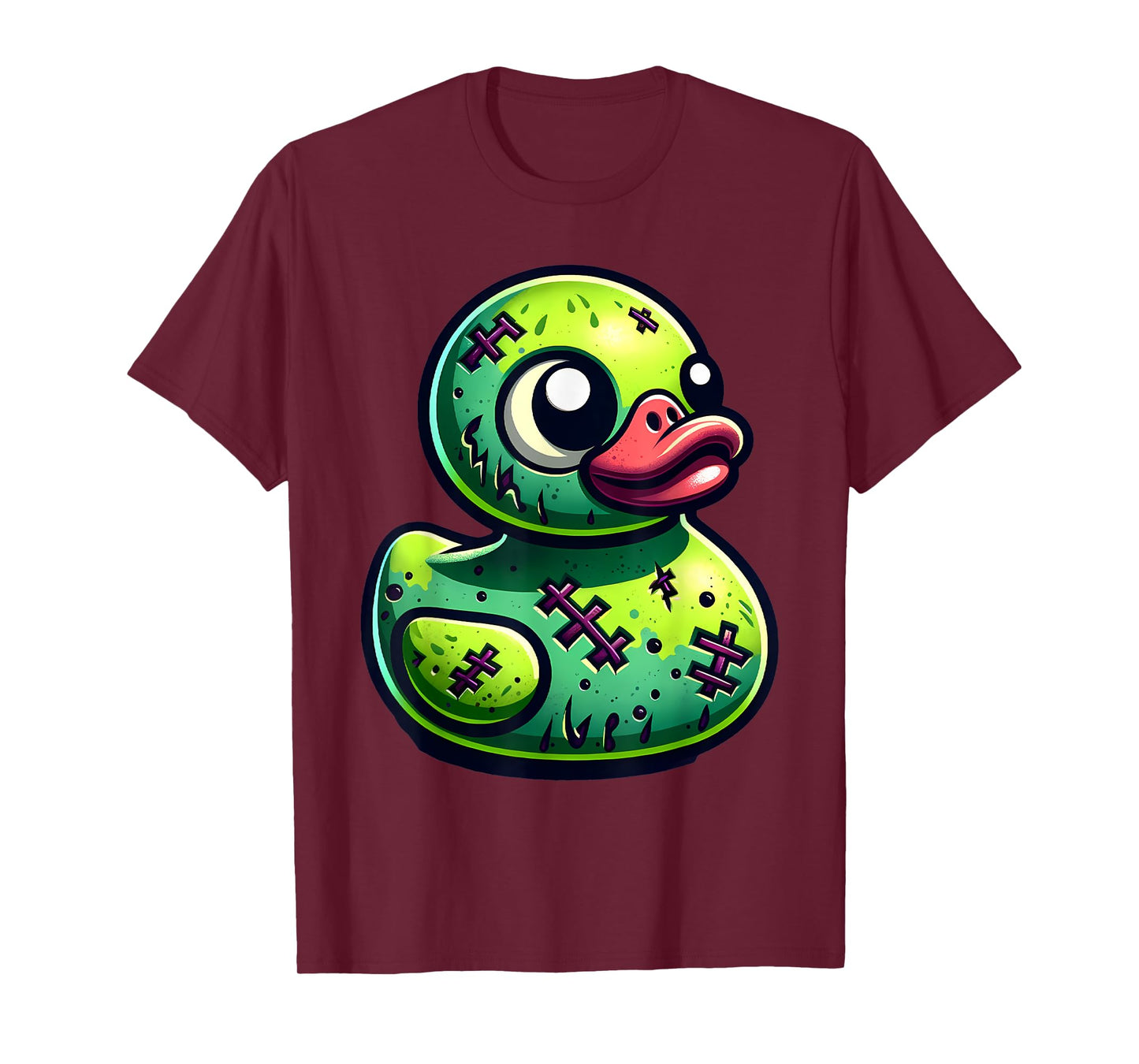 Rubber Duck Zombie Halloween Ducky Women Girls T-Shirt