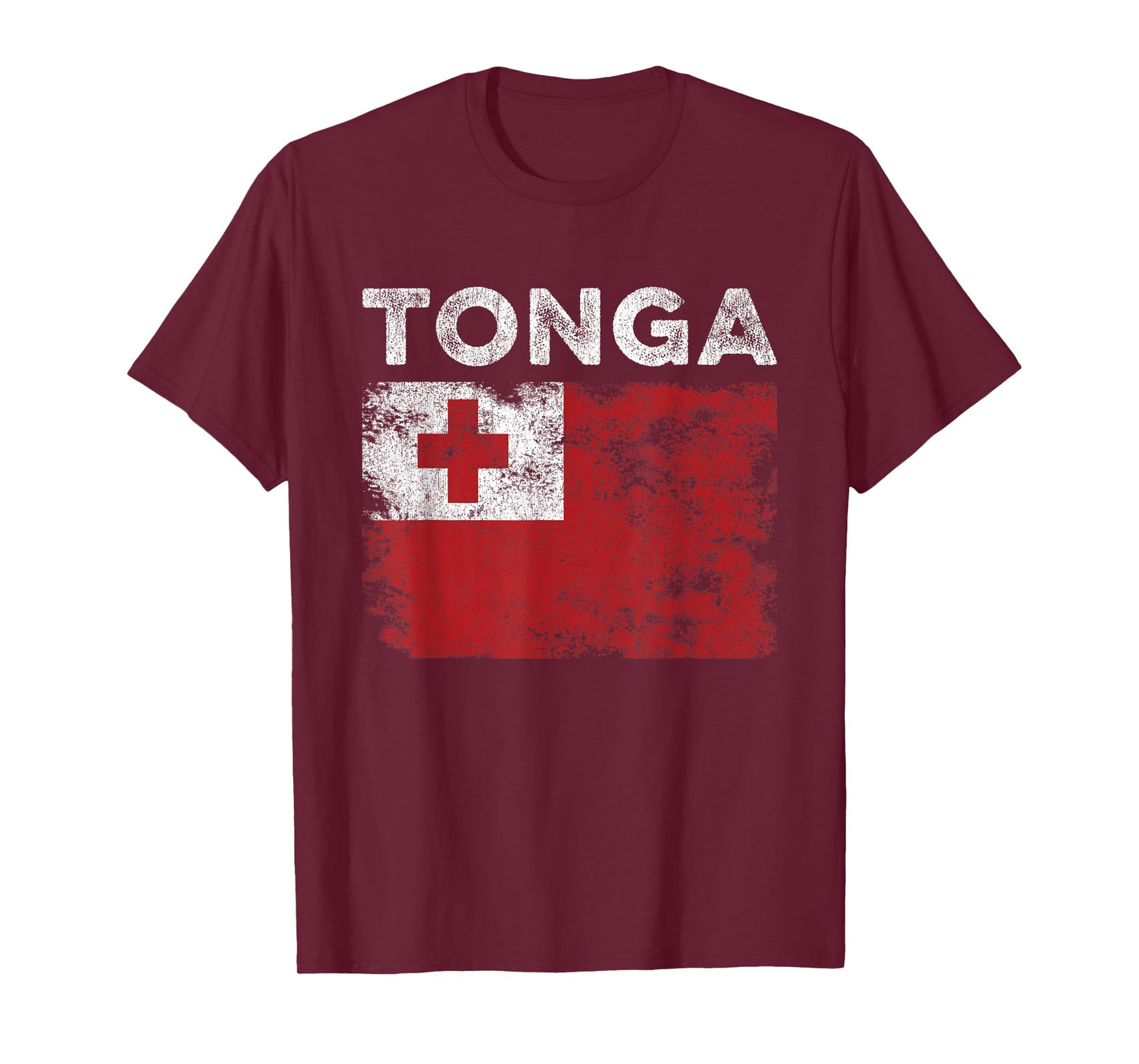 Tonga Flag Distressed - Men Women Kids - Tongan Flag T-Shirt
