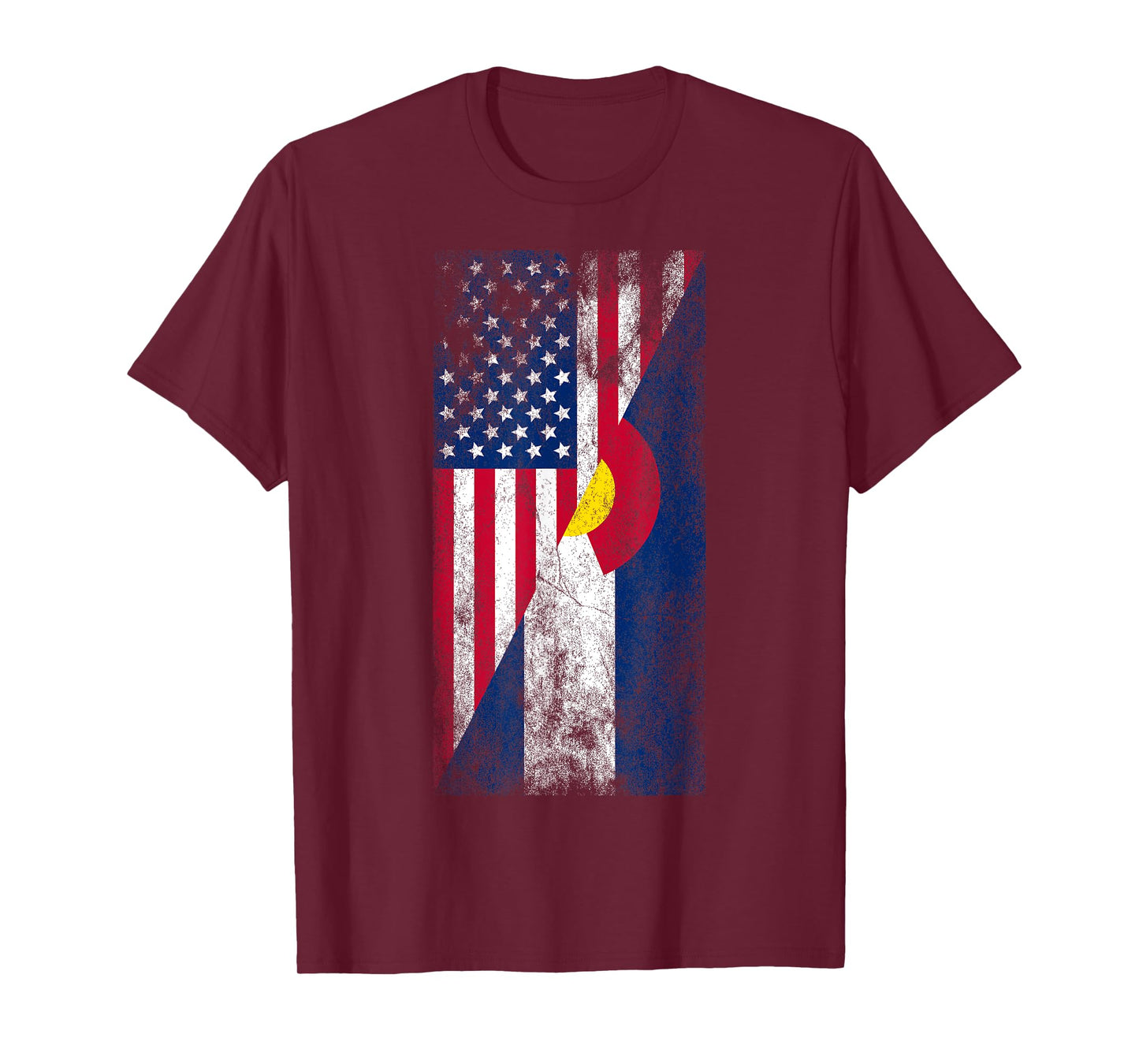USA & Colorado Flags - American Coloradan T-Shirt