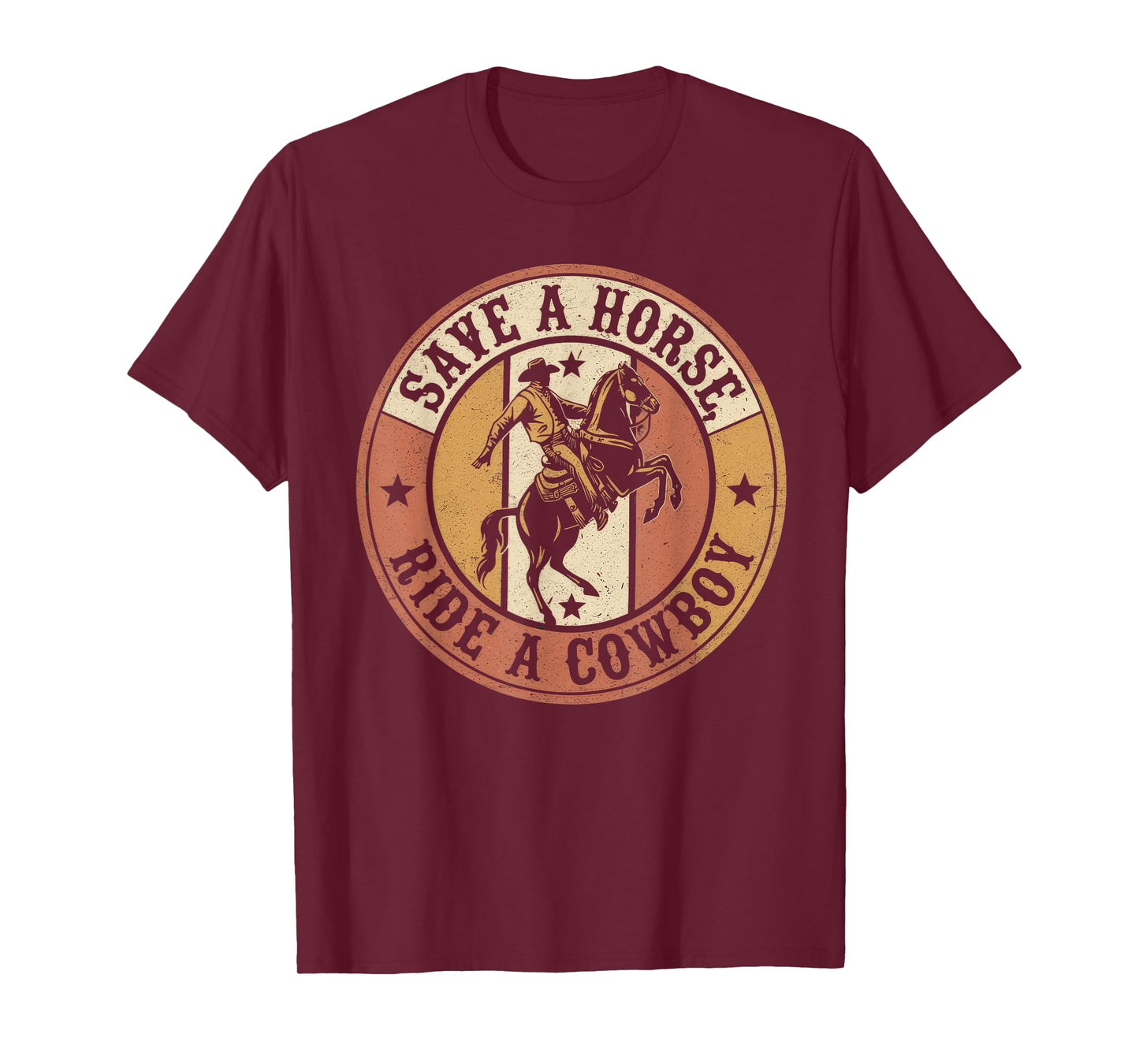 Save A Horse Ride A Cowboy Tshirt Country Outfits Horseback T-Shirt