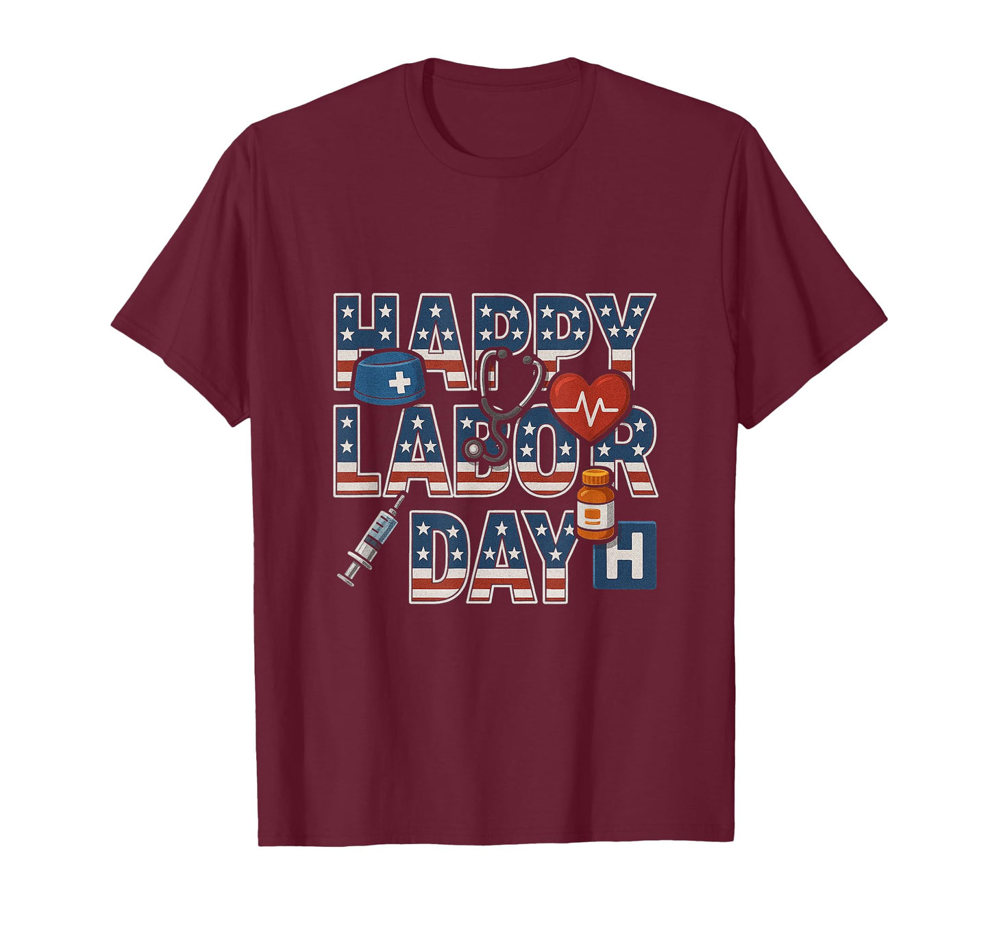 Labor Day Tshirt 2018 American Flag Labor Day Tee Women Men T-Shirt
