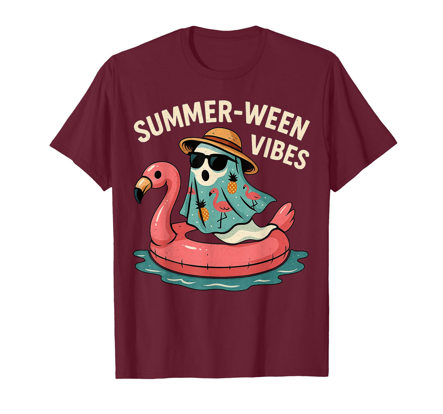 Halloween Summer Ween Funny Boo Float Costume T-Shirt