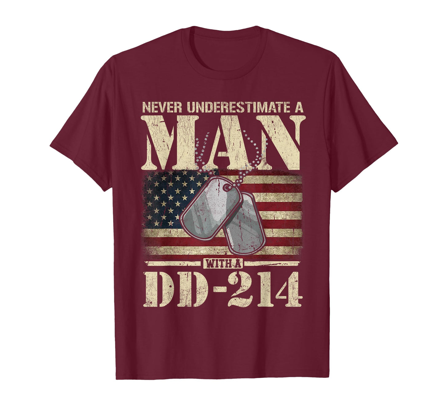 DD 214 Alumni Never Underestimate an Old Man with A DD-214 T-Shirt